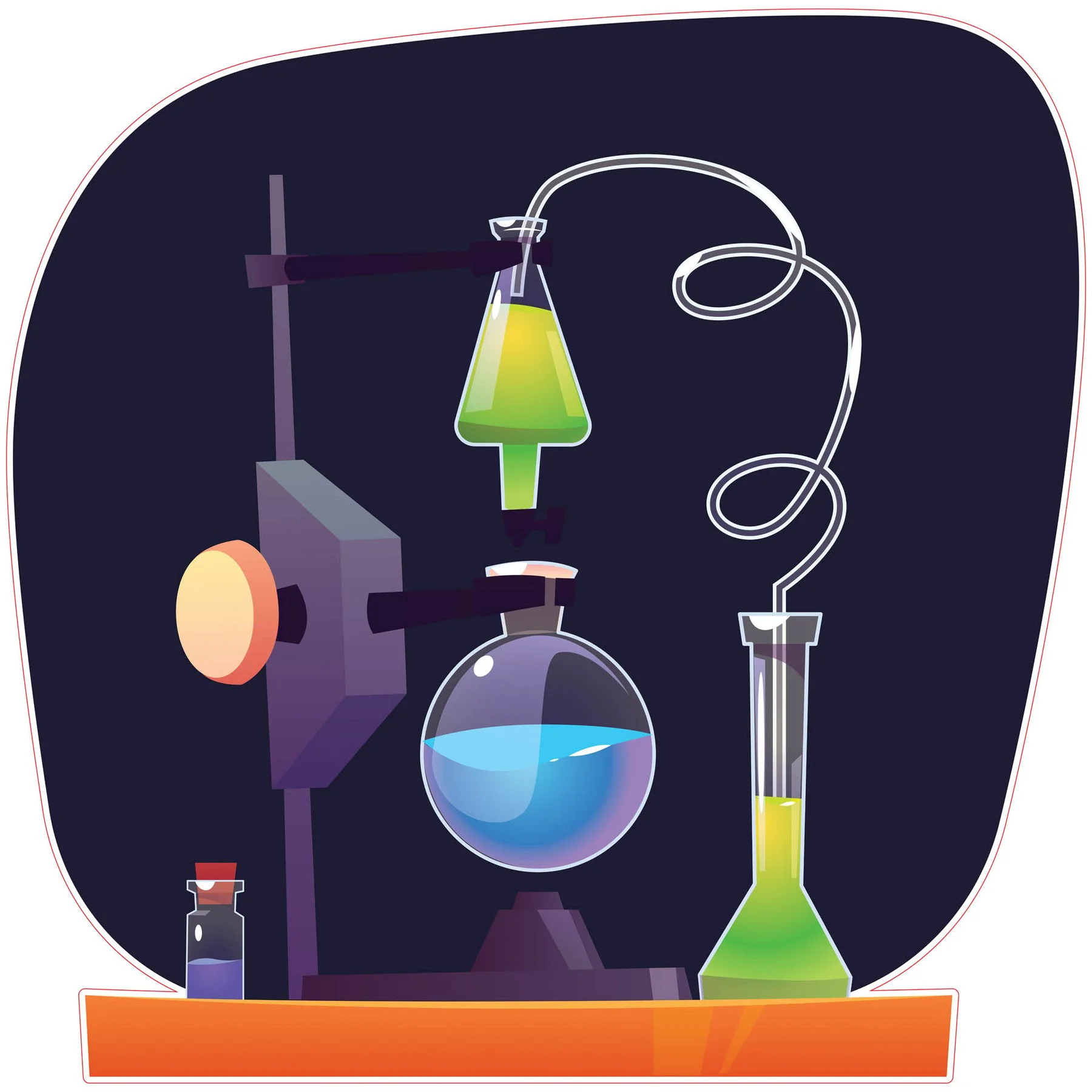 STEM Sticker, Natural Sciences - Chemistry, Set H9, 50 cm, Sticker 7