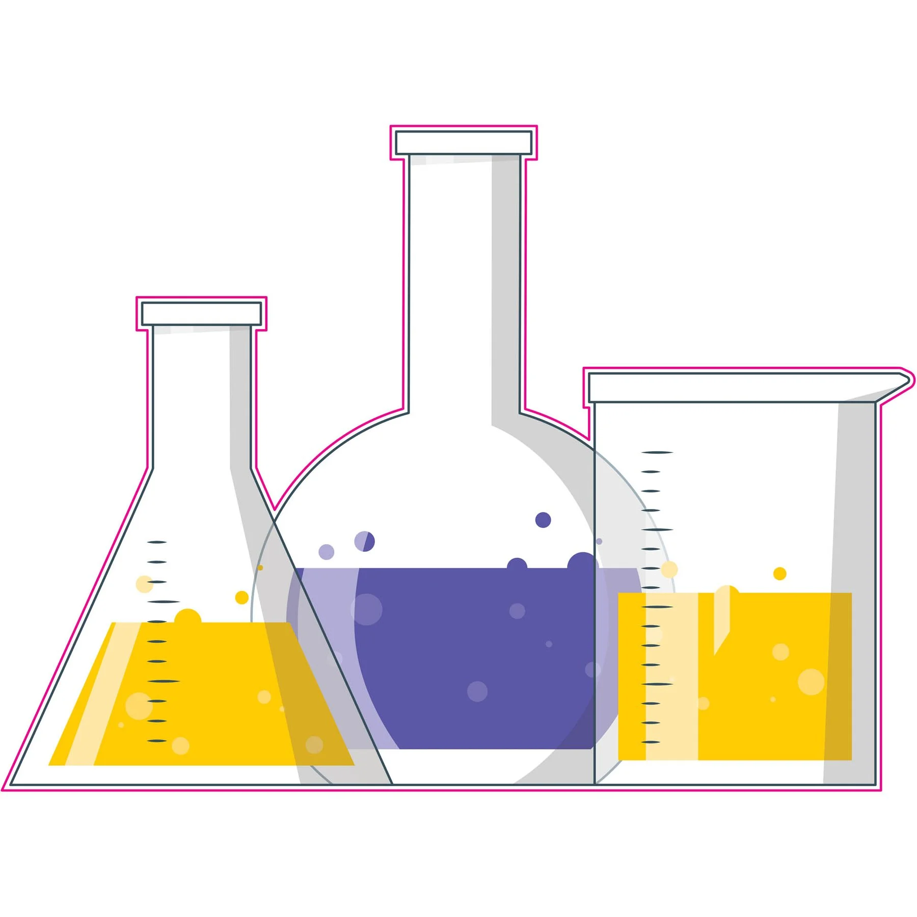 STEM Sticker, Natural Sciences - Chemistry, Set H10, 50 cm, Sticker 5