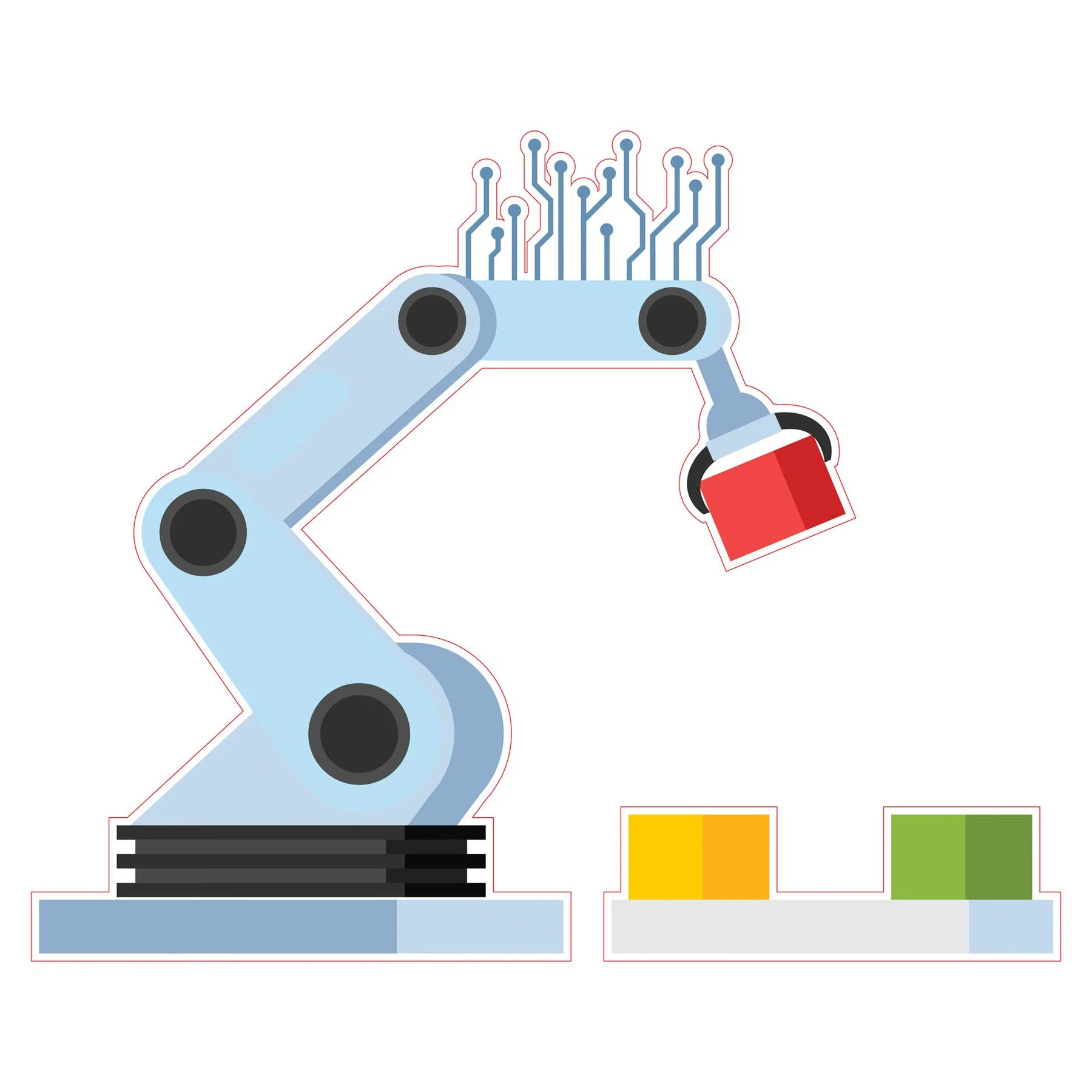 STEM Sticker, Robotics & Cyber-Physical Systems, set I4, 50 cm, sticker 8