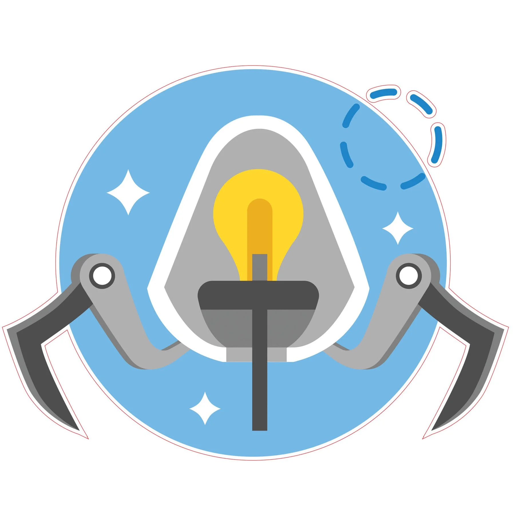 STEM Sticker, Robotics and Cyber-Physical Systems, set I8, 50 cm, sticker 4