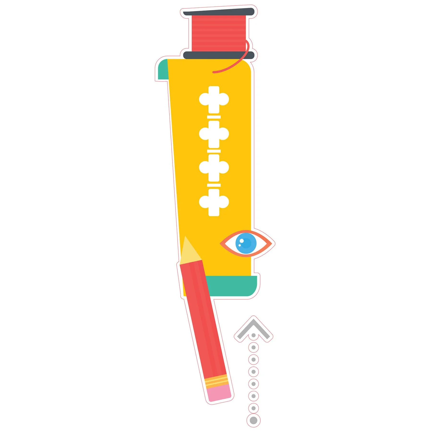 STEM Sticker, Design & 3D Prototyping, set A9, 80 cm, sticker 2