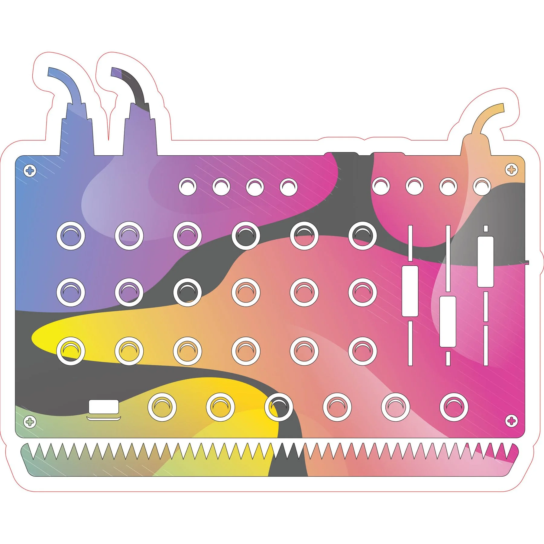 STEM Sticker, Digital arts hall, set B4, 80 cm, sticker 10