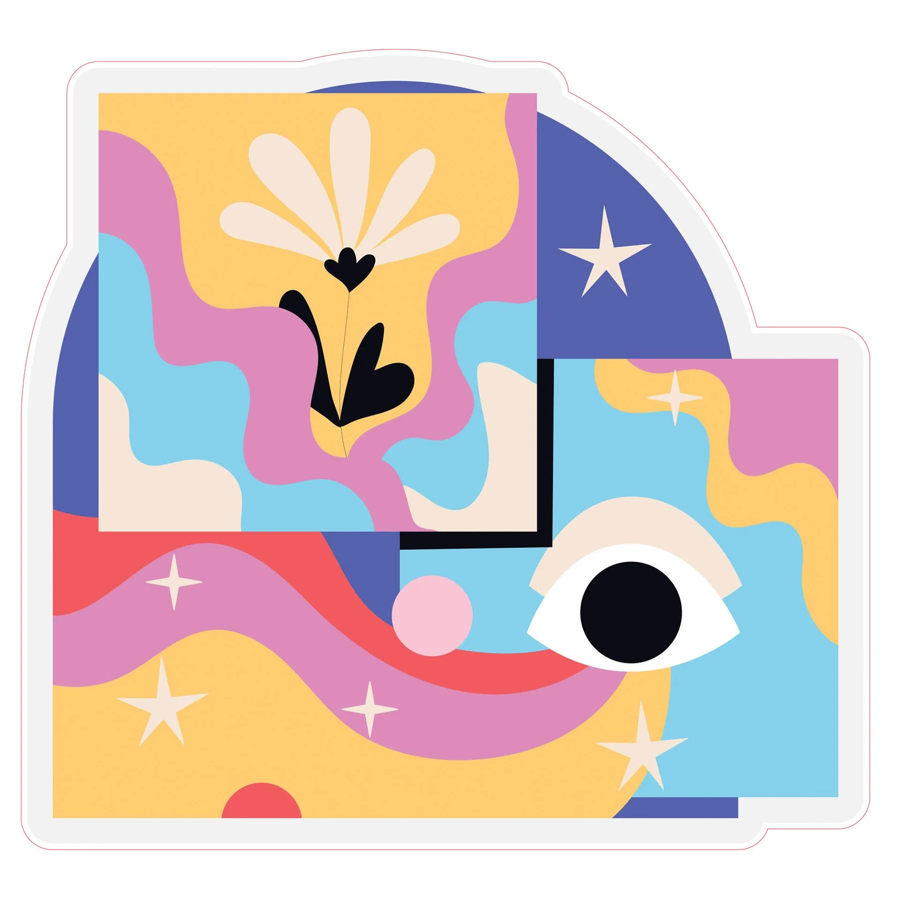 STEM Sticker, Digital Arts Hall, set B8, 80 cm, sticker 3