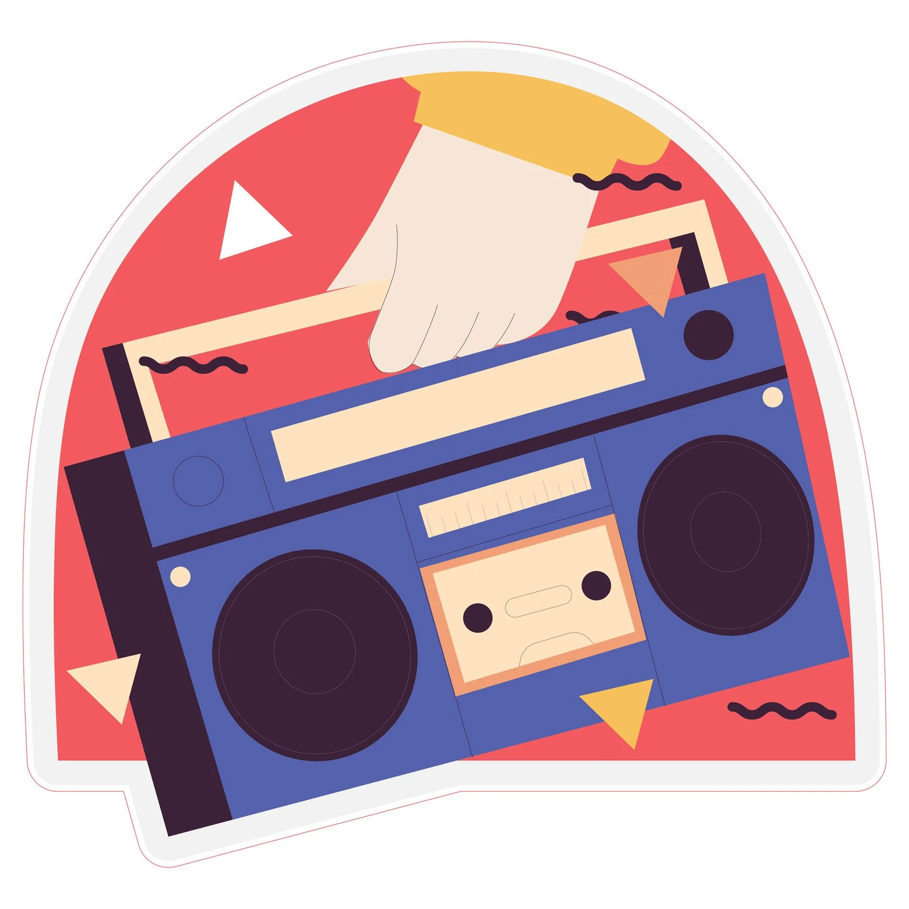 STEM Sticker, Digital Arts Room, set B8, 80 cm, sticker 5