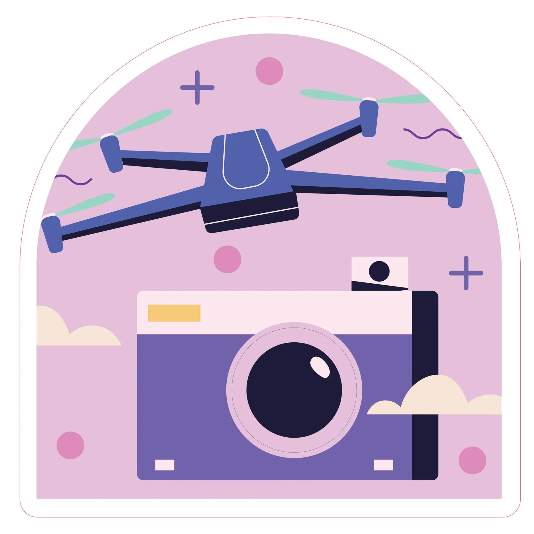 STEM Sticker, Digital Arts Room, set B9, 80 cm, sticker 9