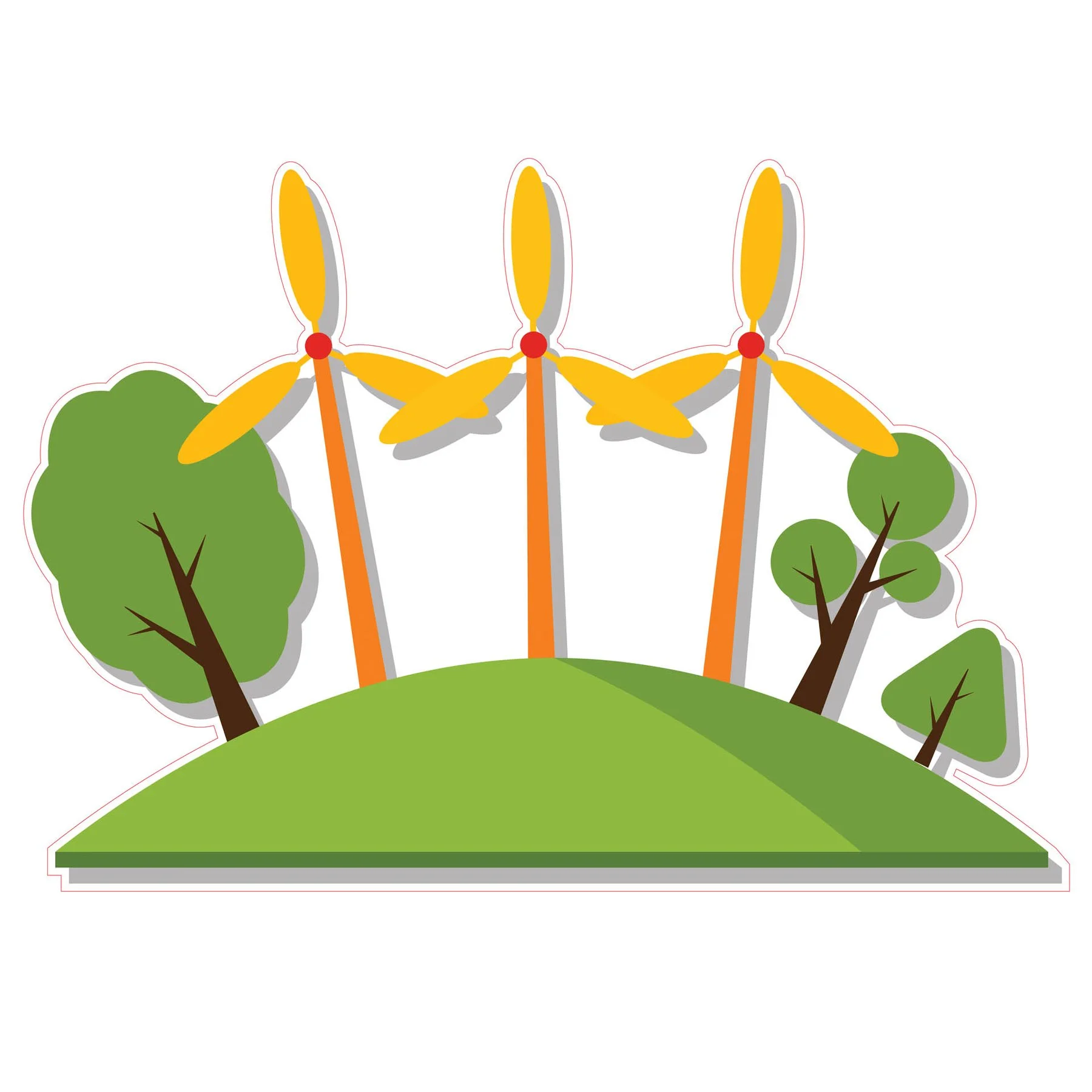 STEM Sticker, Green technologies and sustainable development, set C7, 80 cm, sticker 5