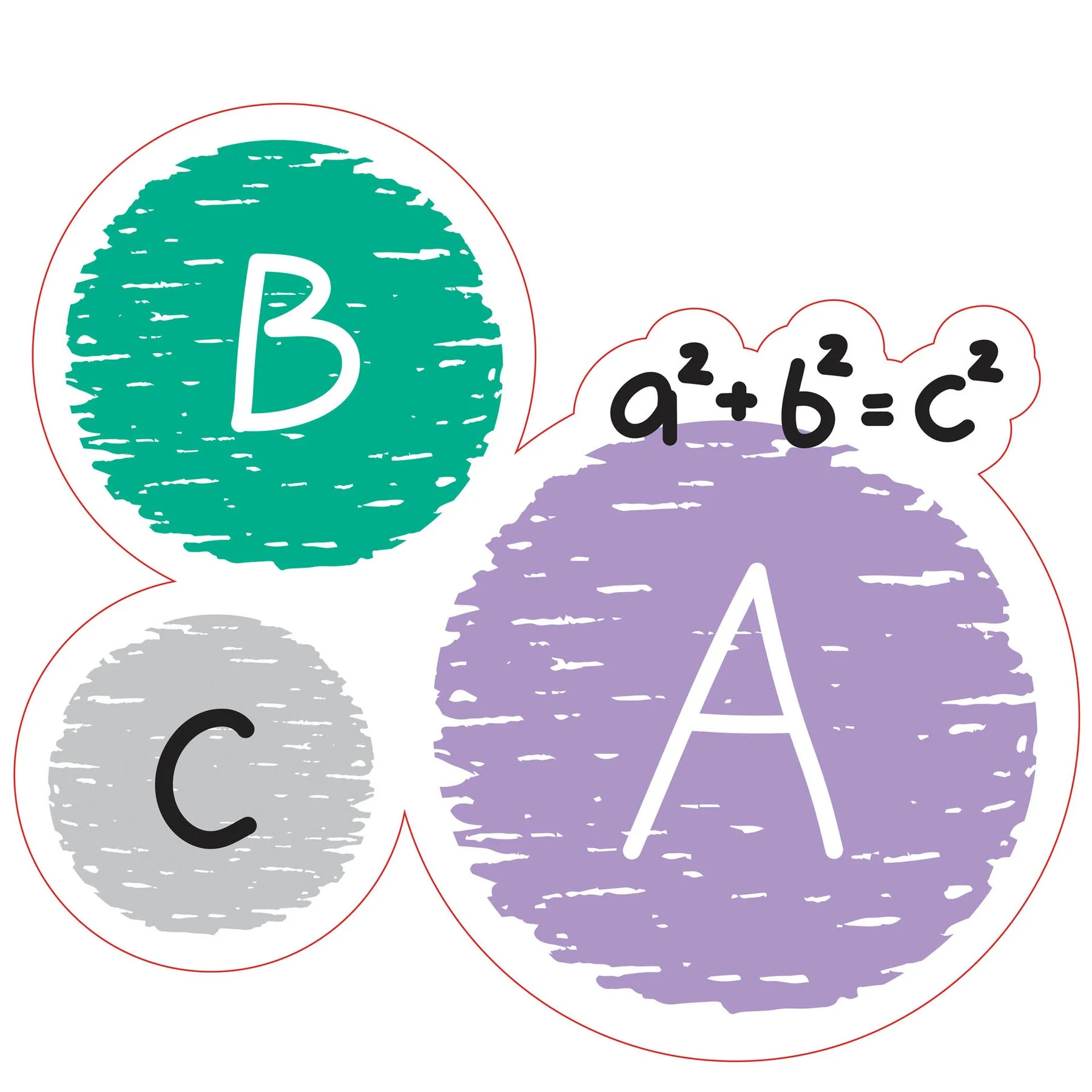 STEM Sticker, Mathematics and informatics - Mathematics, set D7, 80 cm, sticker 3
