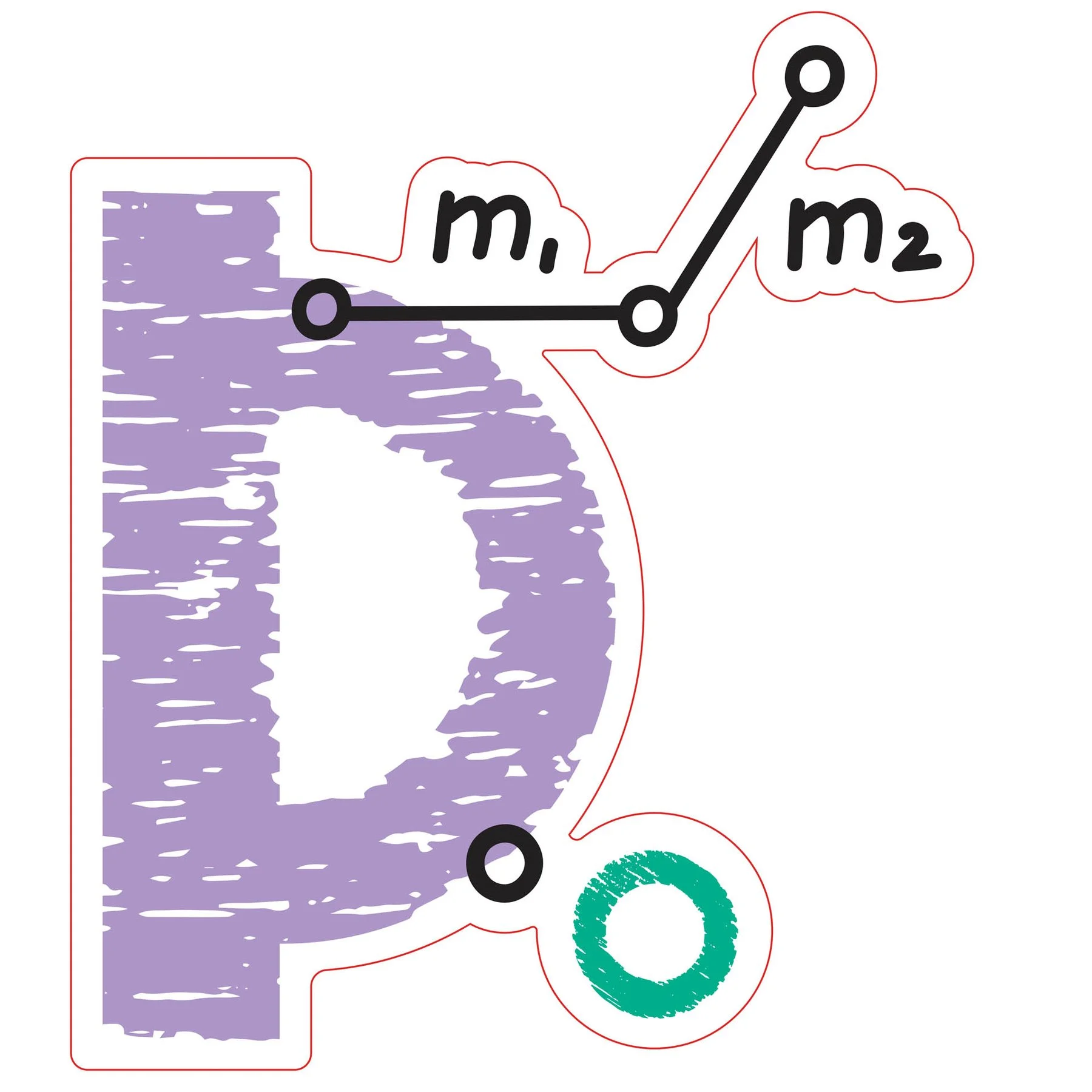 STEM Sticker, Mathematics and Informatics - Mathematics, set D7, 80 cm, sticker 8
