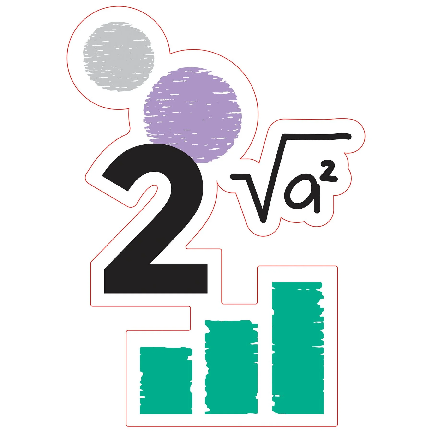 STEM Sticker, Mathematics and Informatics - Mathematics, Set D7, 80 cm, Sticker 9