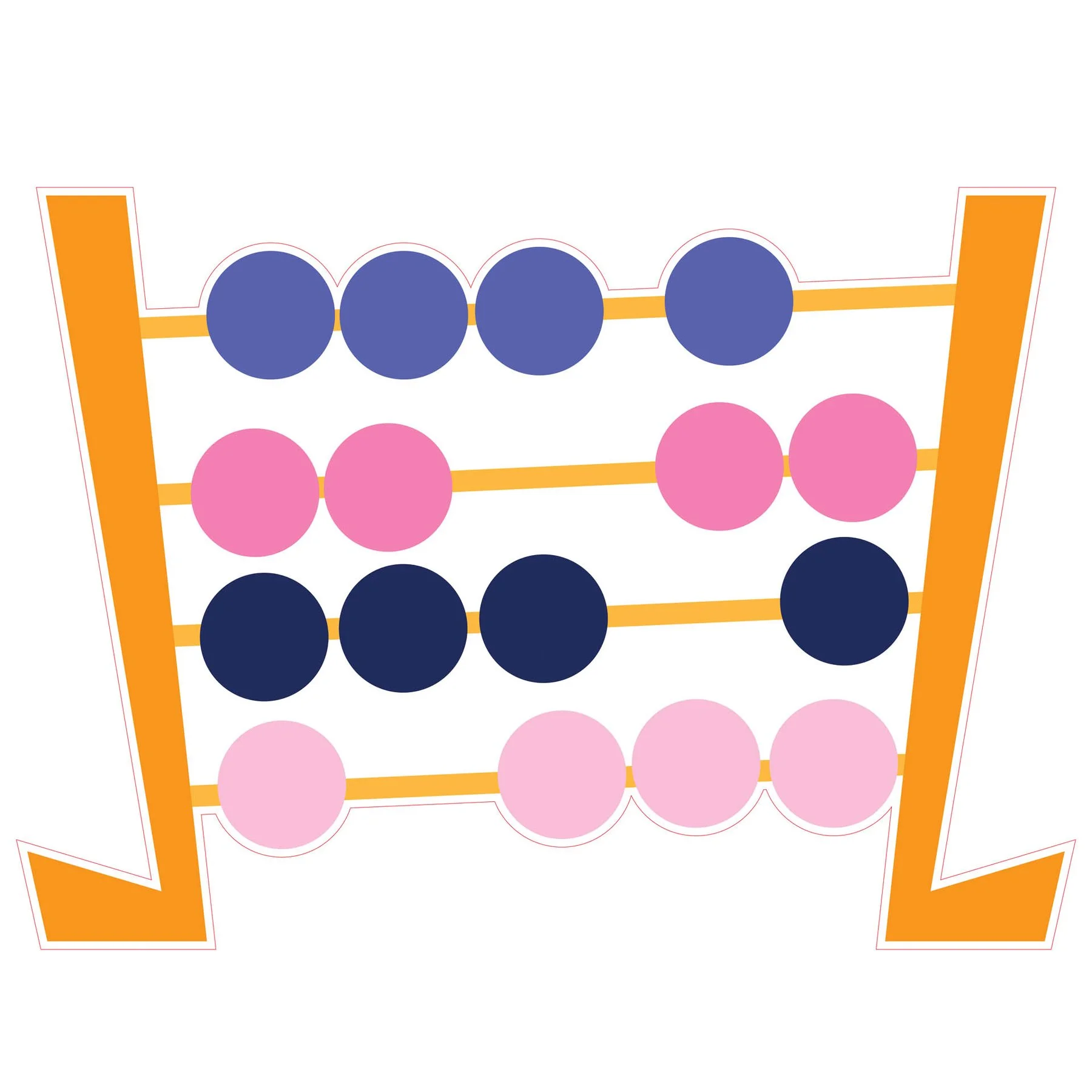STEM Sticker, Mathematics and Informatics - Mathematics, set D9, 80 cm, sticker 1