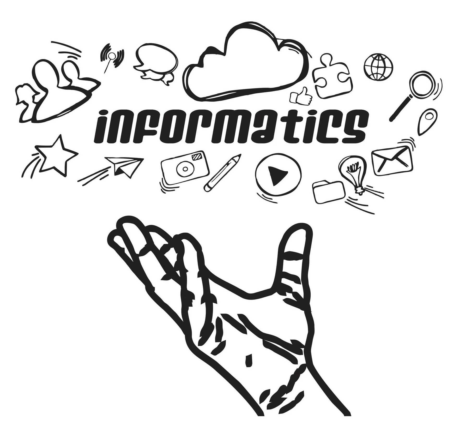 STEM Sticker, Mathematics & Informatics – Informatics, set E5, 80 cm, sticker 1