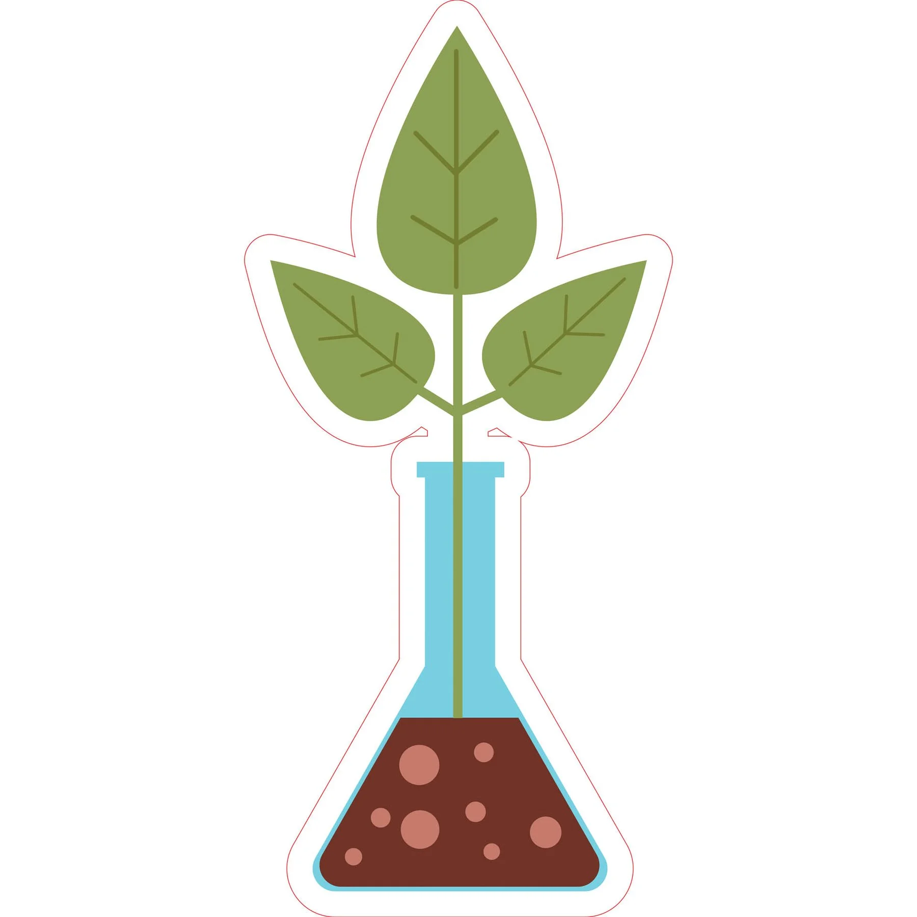 STEM Sticker, Natural Sciences - Biology, Set F5, 80 cm, Sticker 9