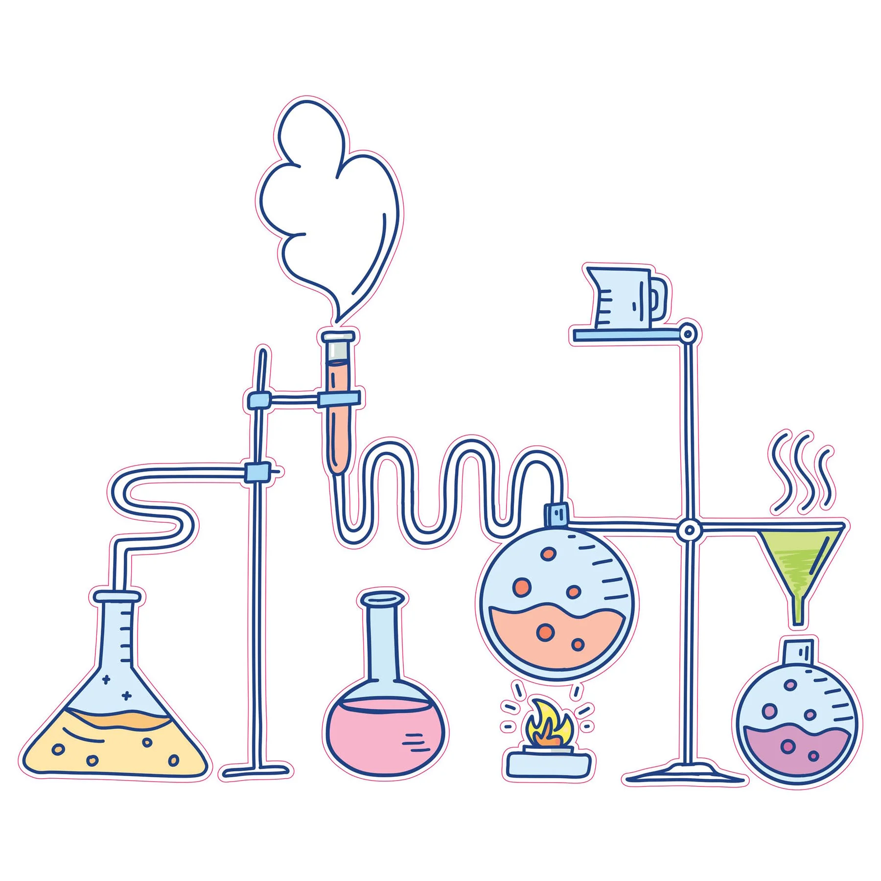 STEM Sticker, Natural sciences - Chemistry, set H1, 80 cm, sticker 7
