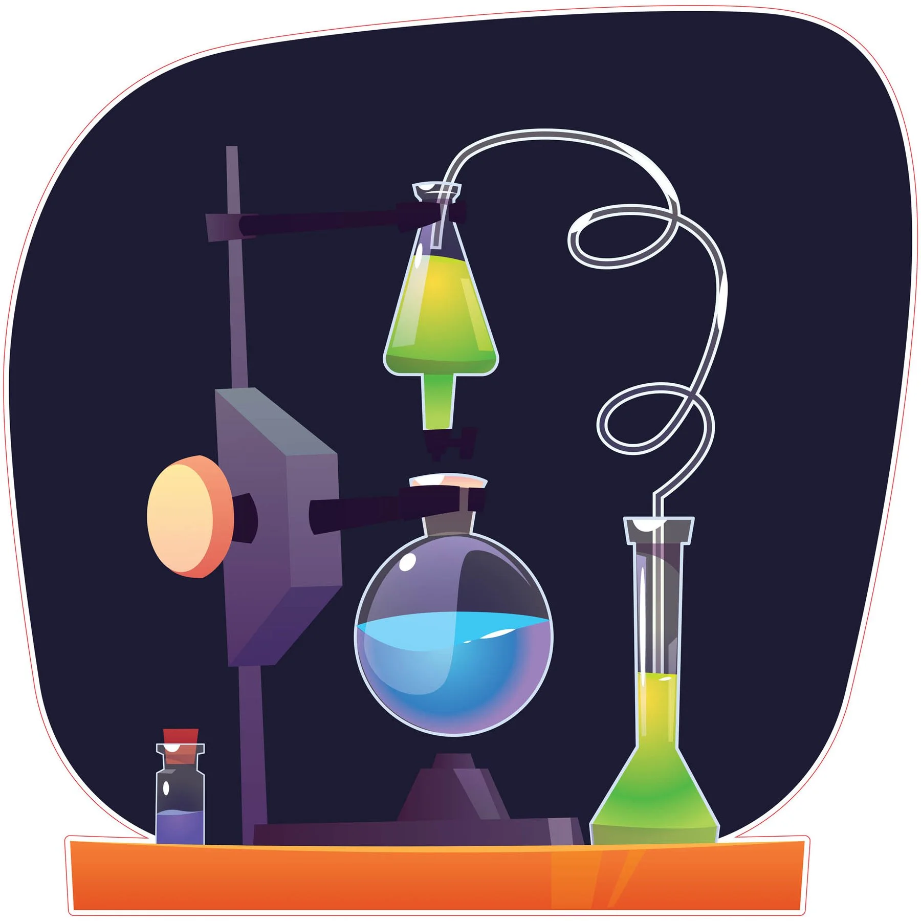 STEM Sticker, Natural Sciences - Chemistry, Set H9, 80 cm, Sticker 7