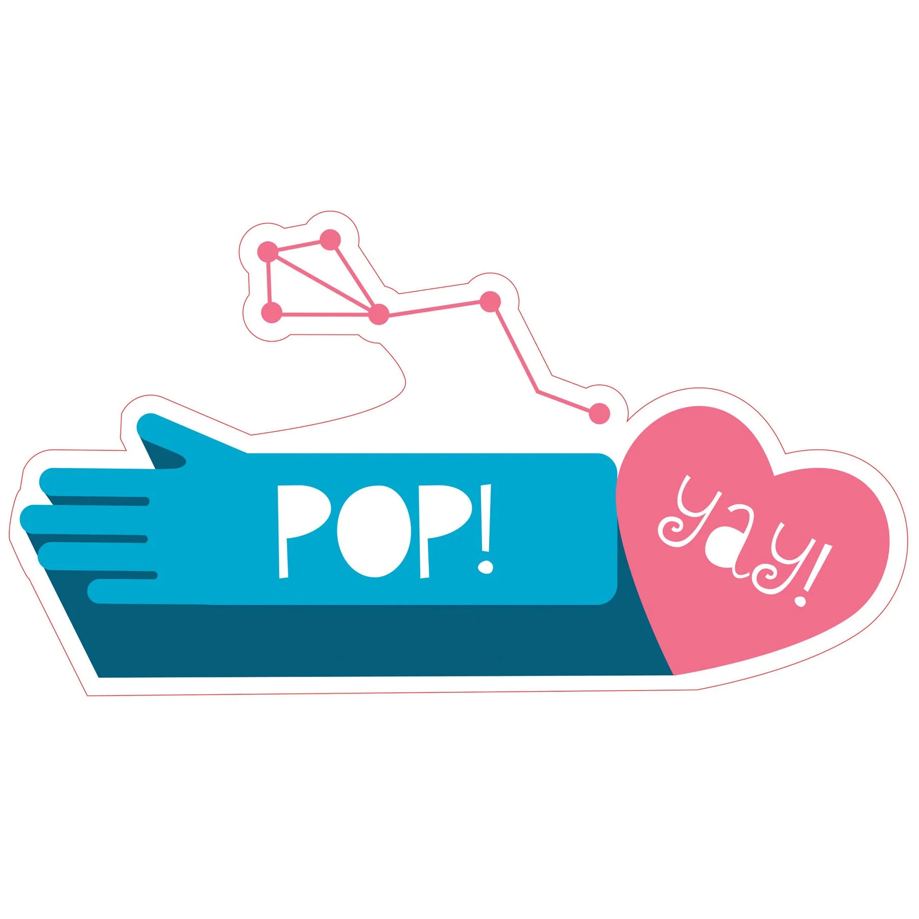 STEM Sticker, Digital arts hall, set B7, 100 cm, sticker 10