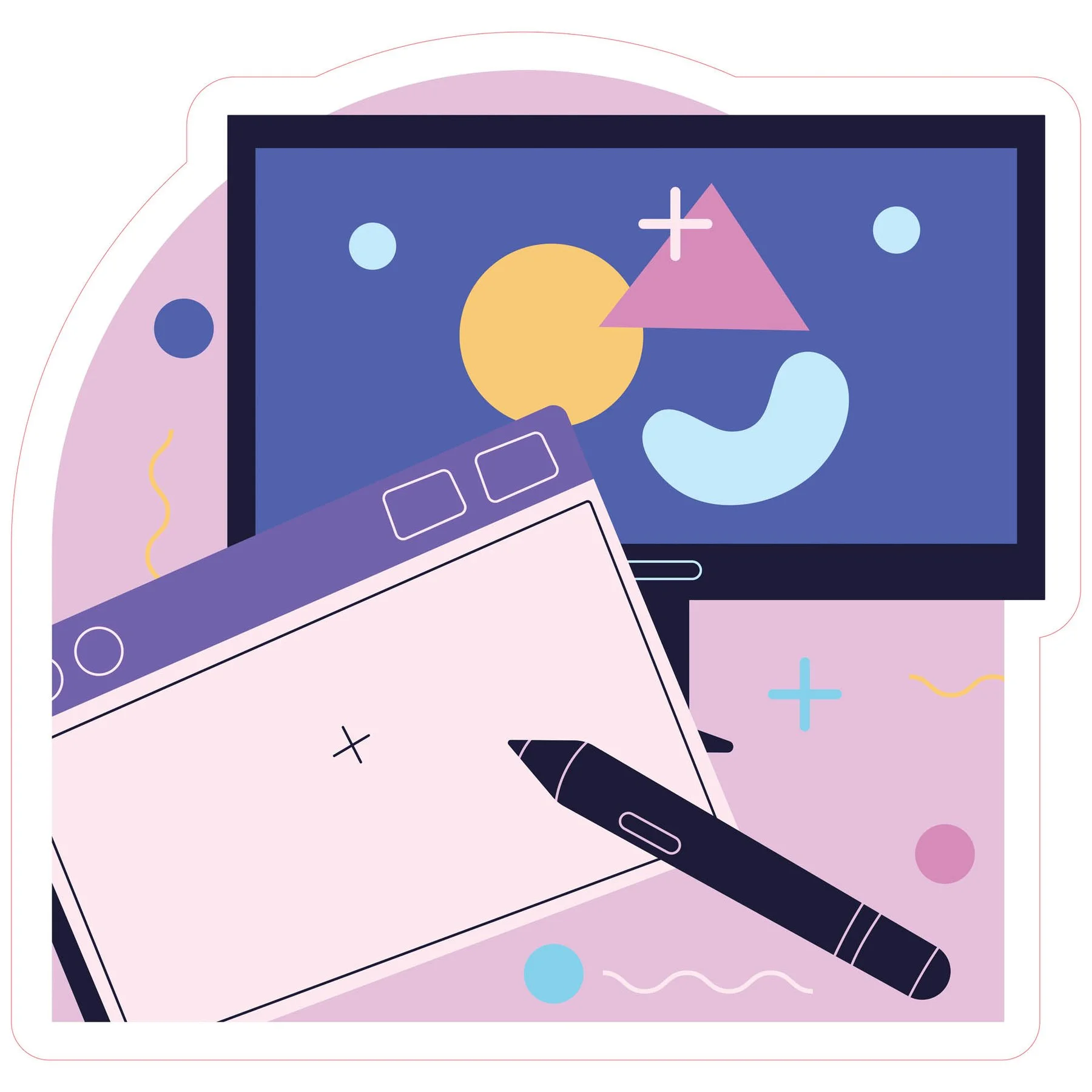 STEM Sticker, Digital Arts Room, set B9, 100 cm, sticker 5