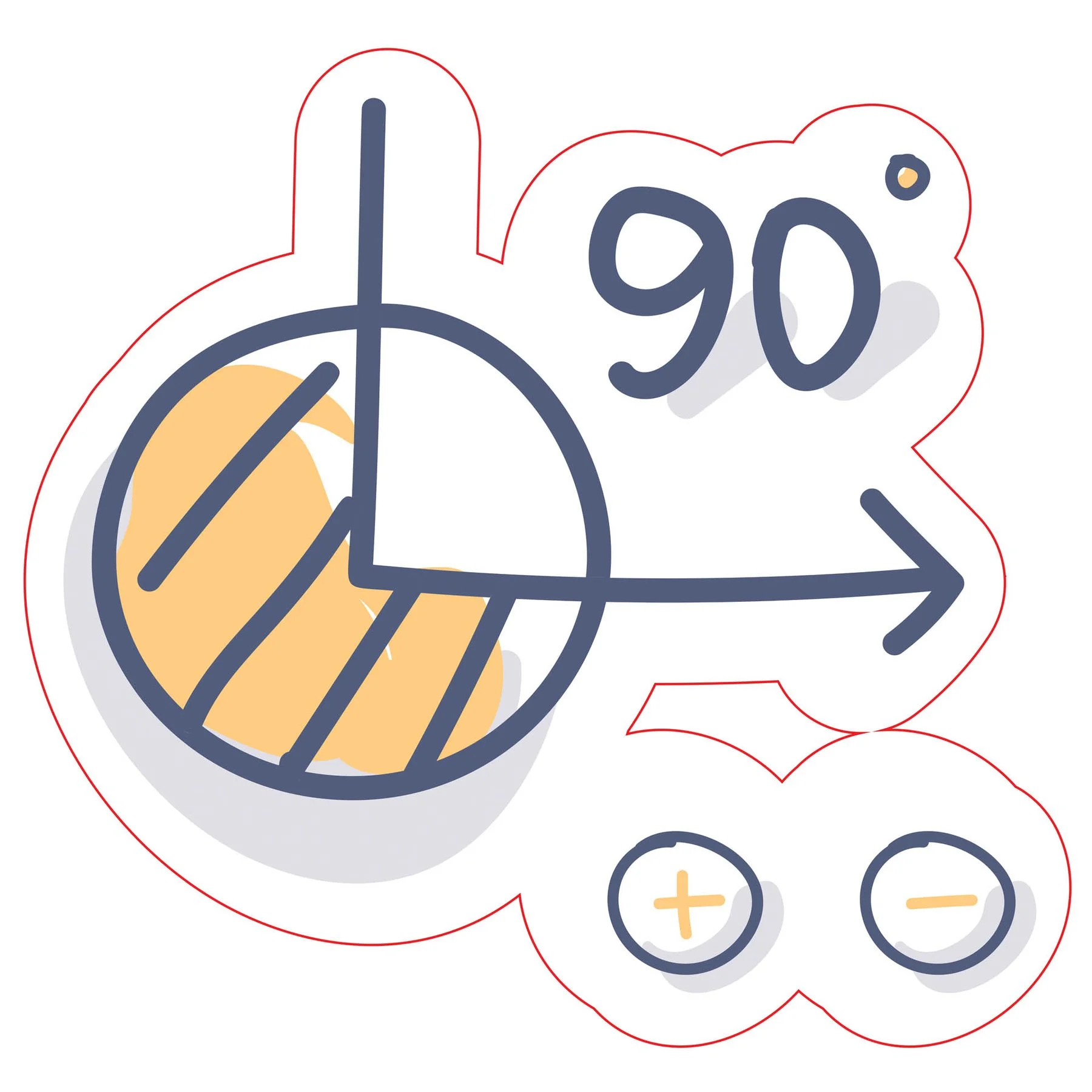 STEM Sticker, Mathematics and Informatics – Mathematics, set D4, 100 cm, sticker 5