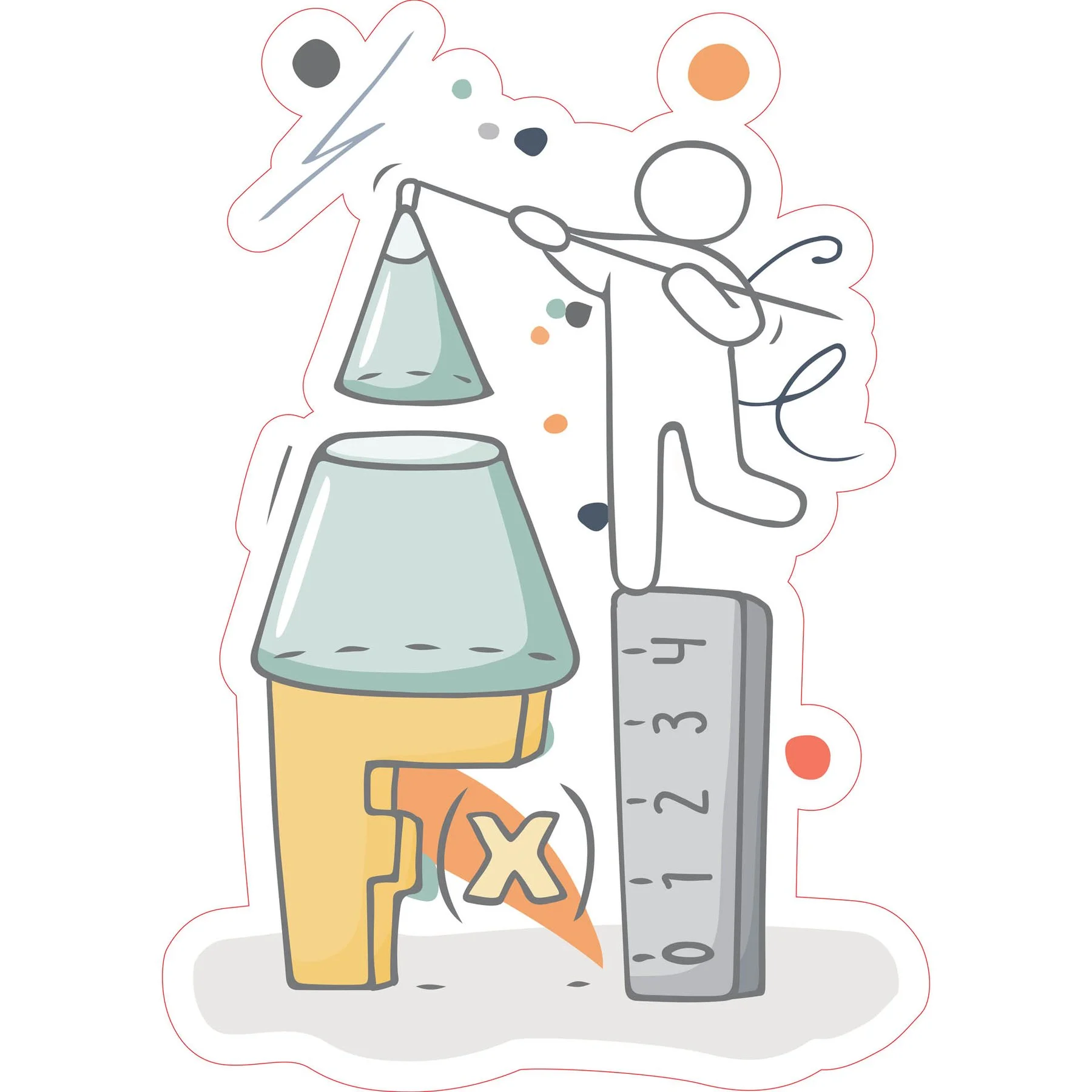 STEM Sticker, Mathematics & Informatics – Mathematics, set D5, 100 cm, sticker 5