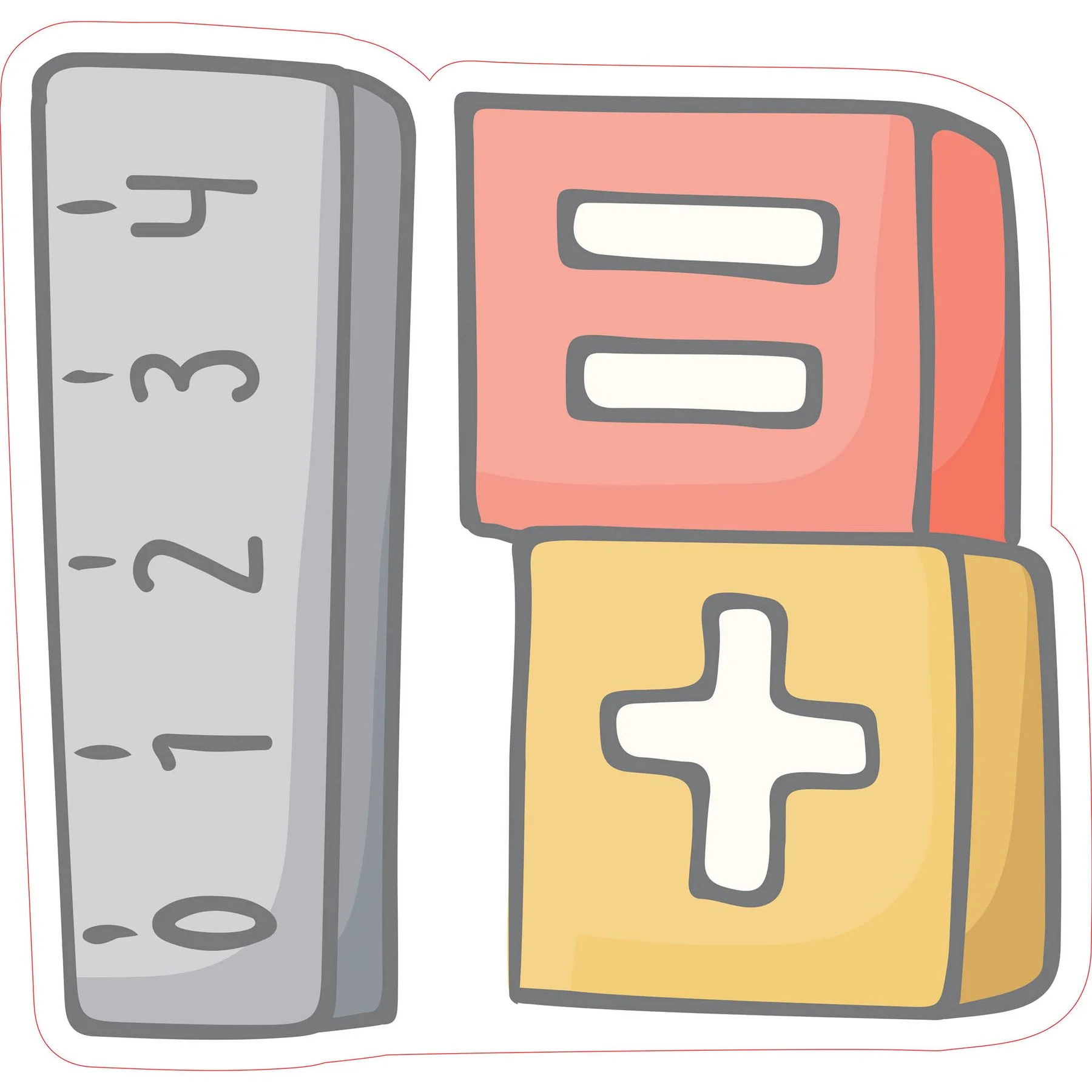 STEM Sticker, Mathematics and Informatics - Mathematics, set D5, 100 cm, sticker 10