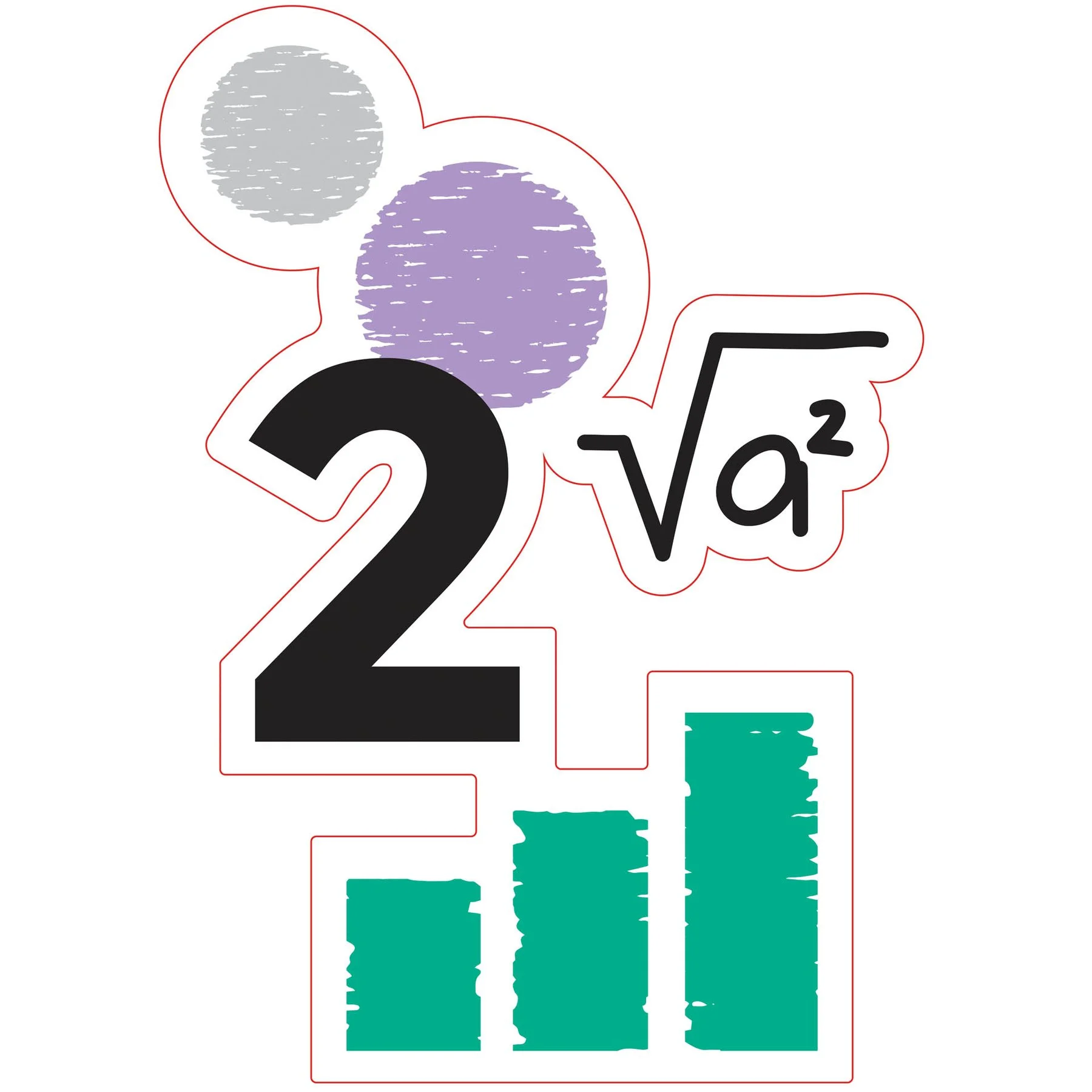 STEM Sticker, Mathematics and Informatics – Mathematics, Set D7, 100 cm, Sticker 9