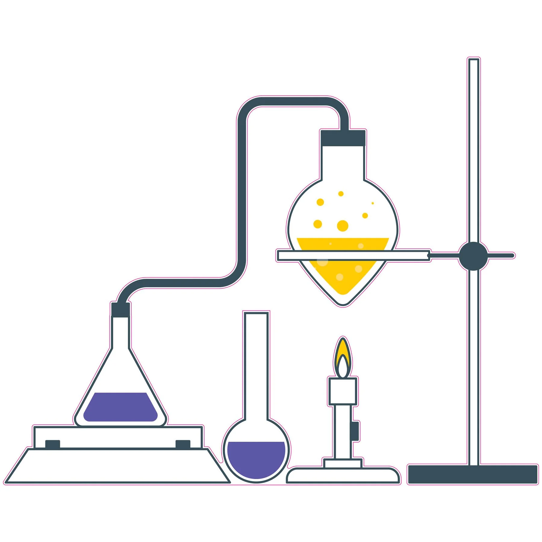 STEM Sticker, Natural Sciences - Chemistry, set H10, 100 cm, sticker 9