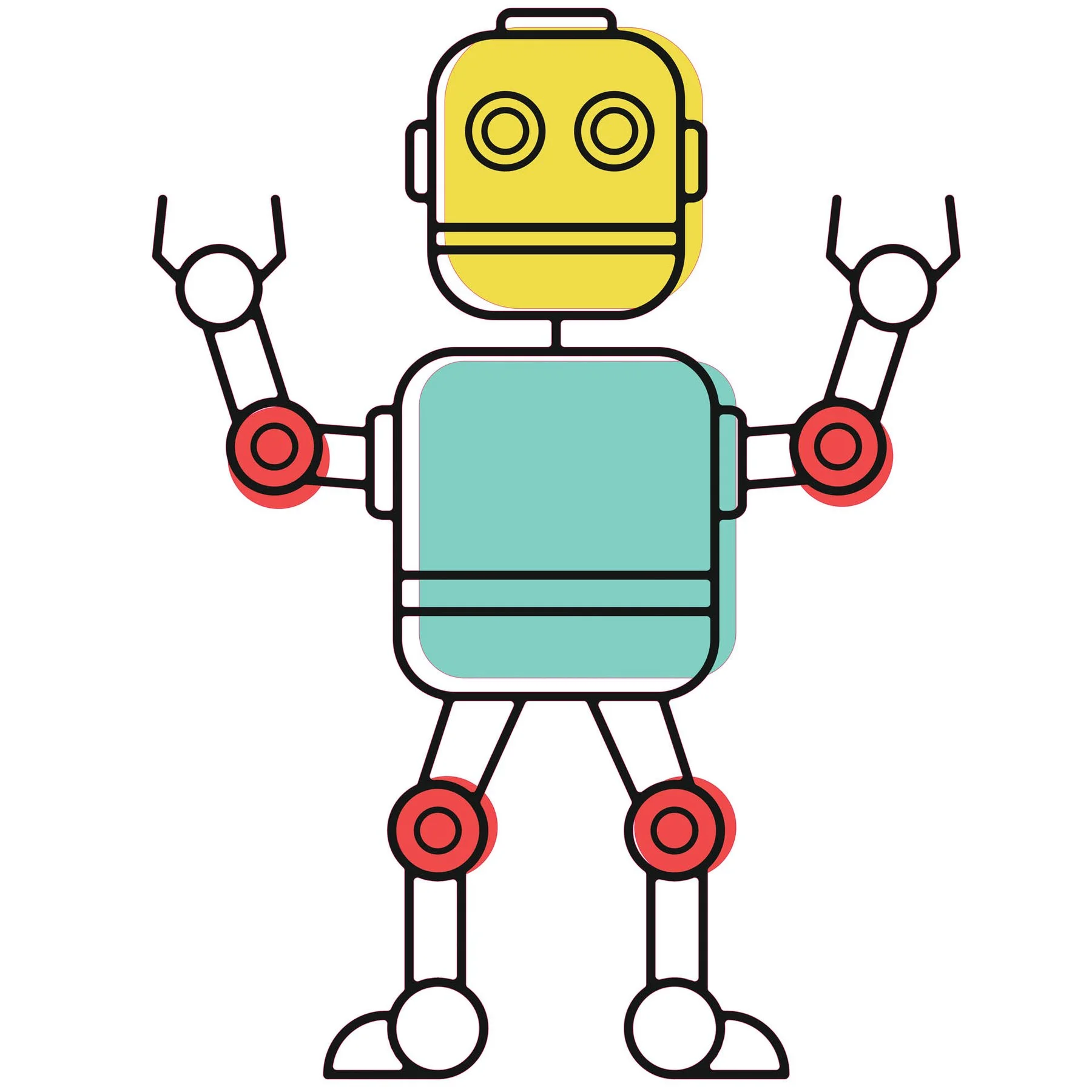 STEM Sticker, Robotics and cyber-physical systems, set I2, 100 cm, sticker 1