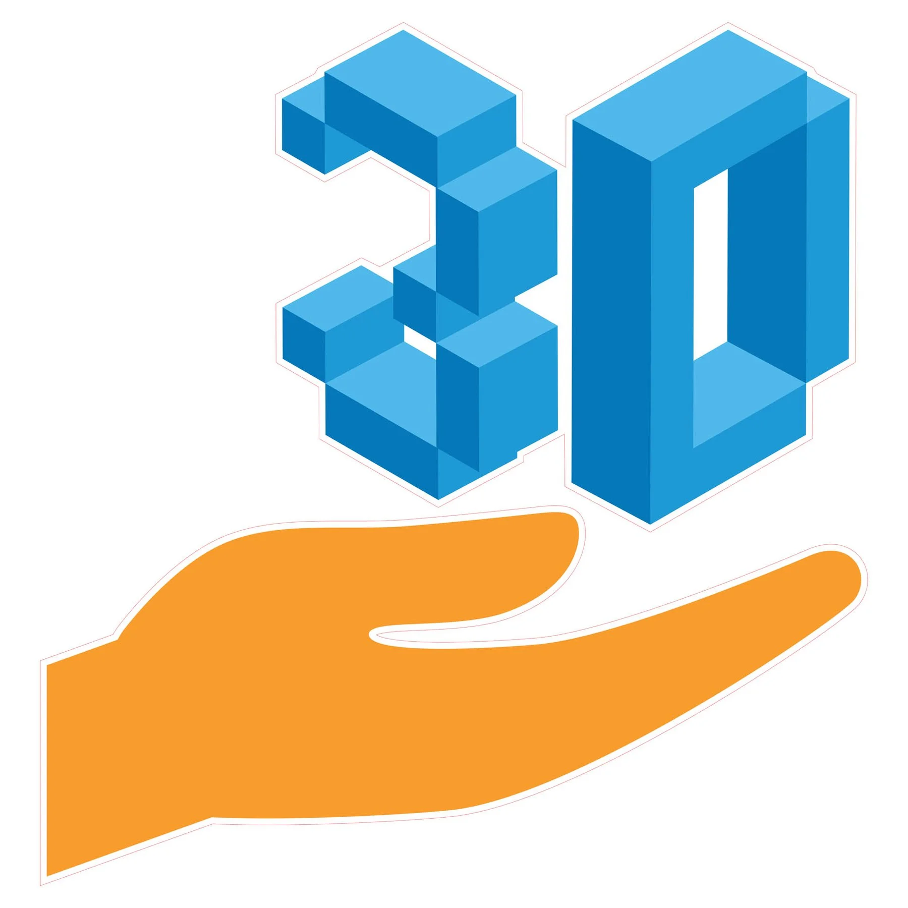 STEM Sticker, Design and 3D prototyping, set A7, 150 cm, sticker 10