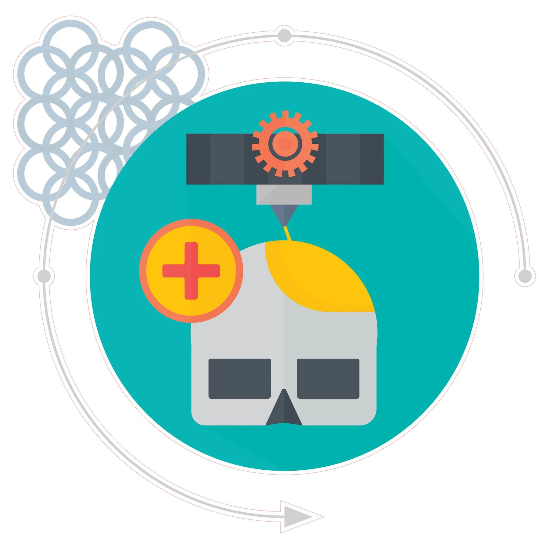 STEM Sticker, Design and 3D Prototyping, Set A9, 150 cm, Sticker 6