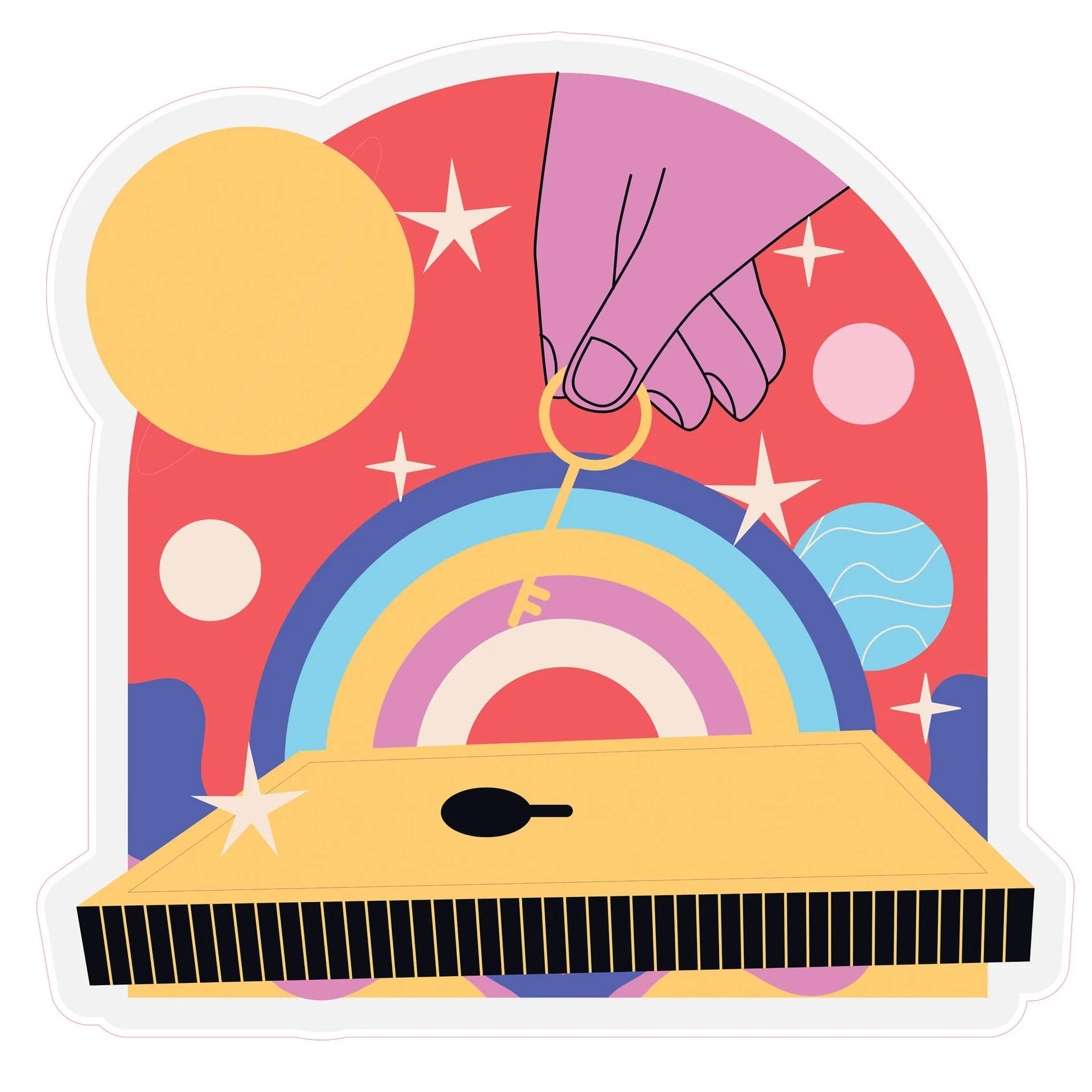 STEM Sticker, Digital Arts Room, set B8, 150 cm, sticker 10