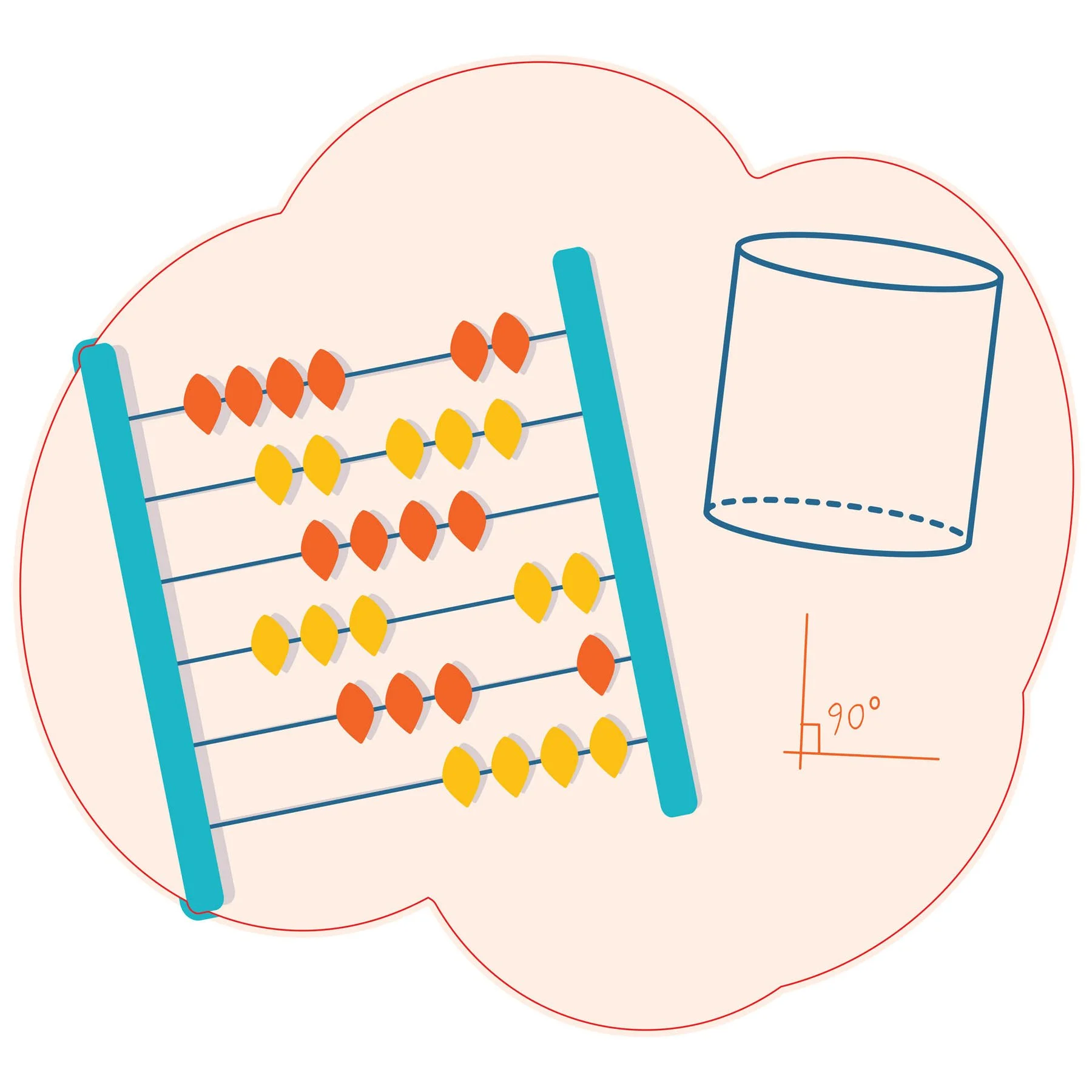 STEM Sticker, Mathematics and Informatics - Mathematics, set D10, 150 cm, sticker 8