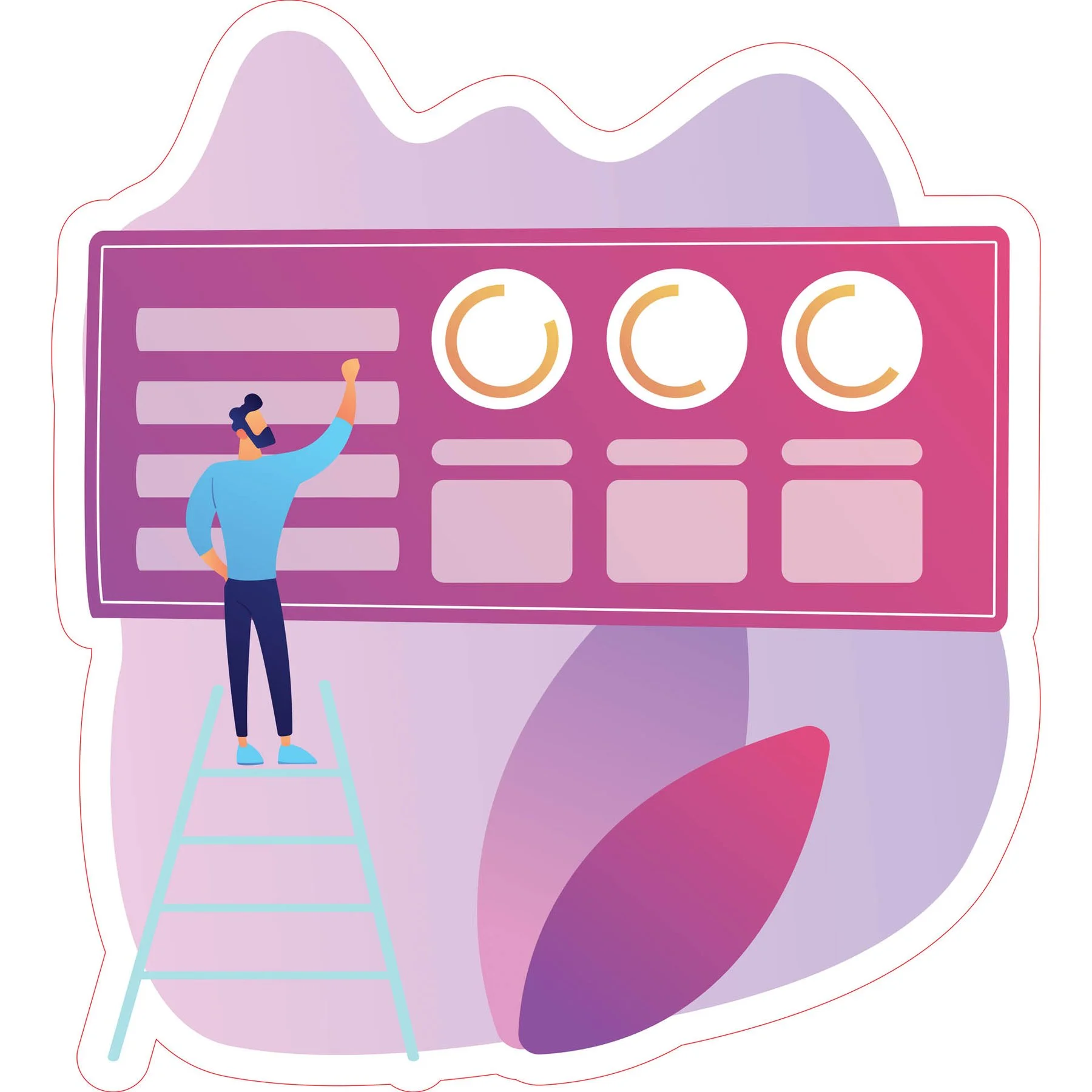 STEM Sticker, Mathematics and Informatics - Informatics, Set E4, 150 cm, Sticker 4