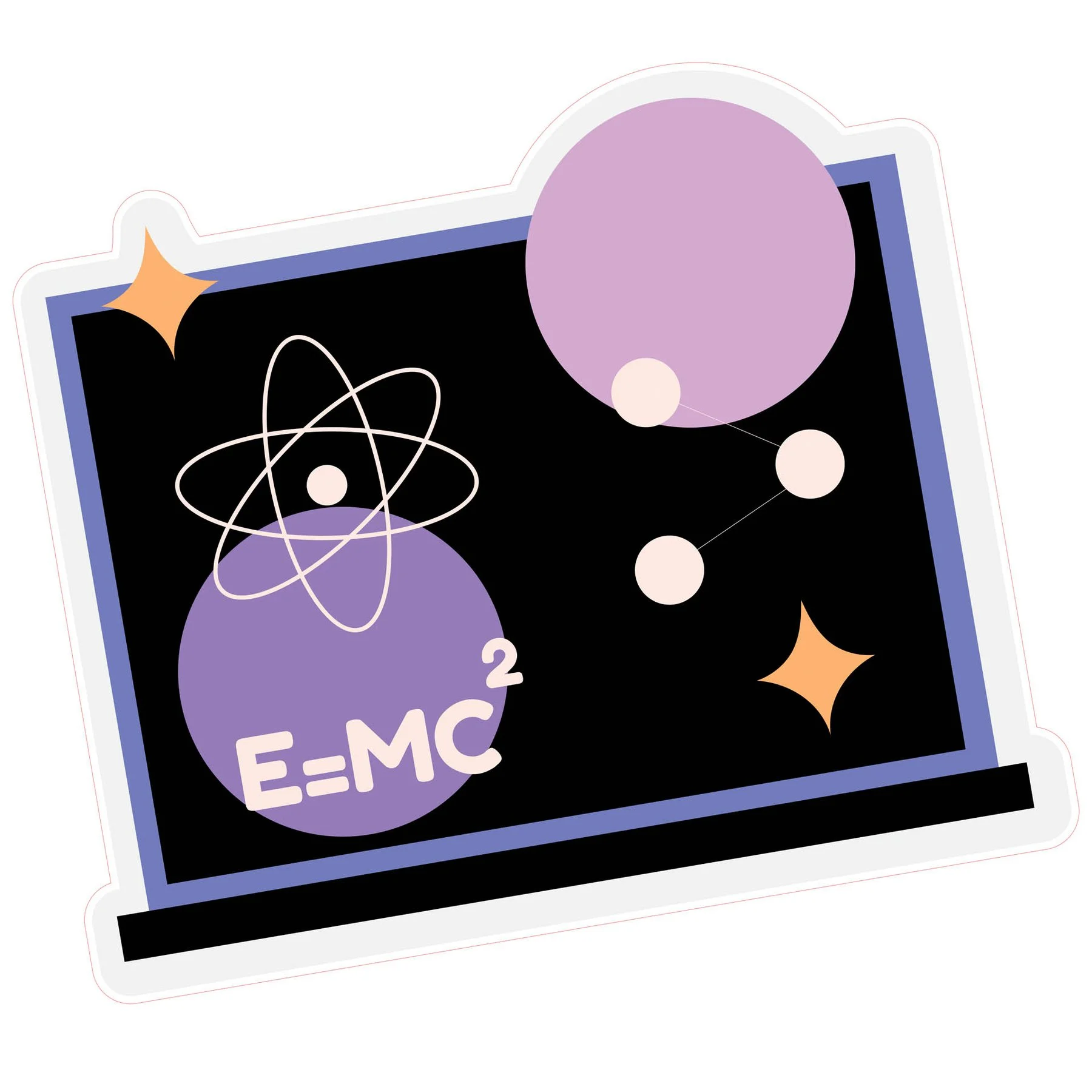 STEM Sticker, Natural Sciences - Physics, set G5, 150 cm, sticker 1