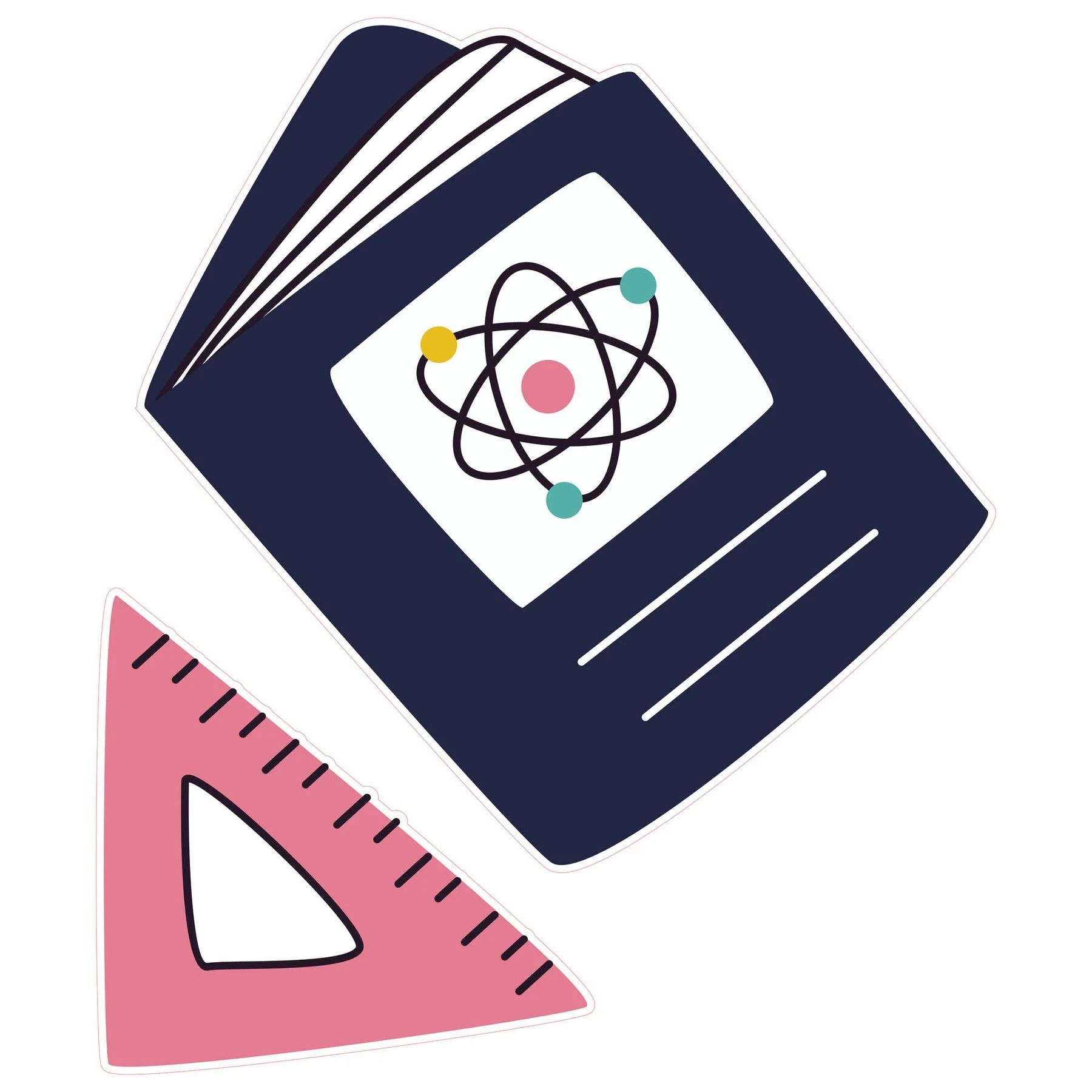 STEM Sticker, Natural Sciences – Physics, set G6, 150 cm, sticker 6