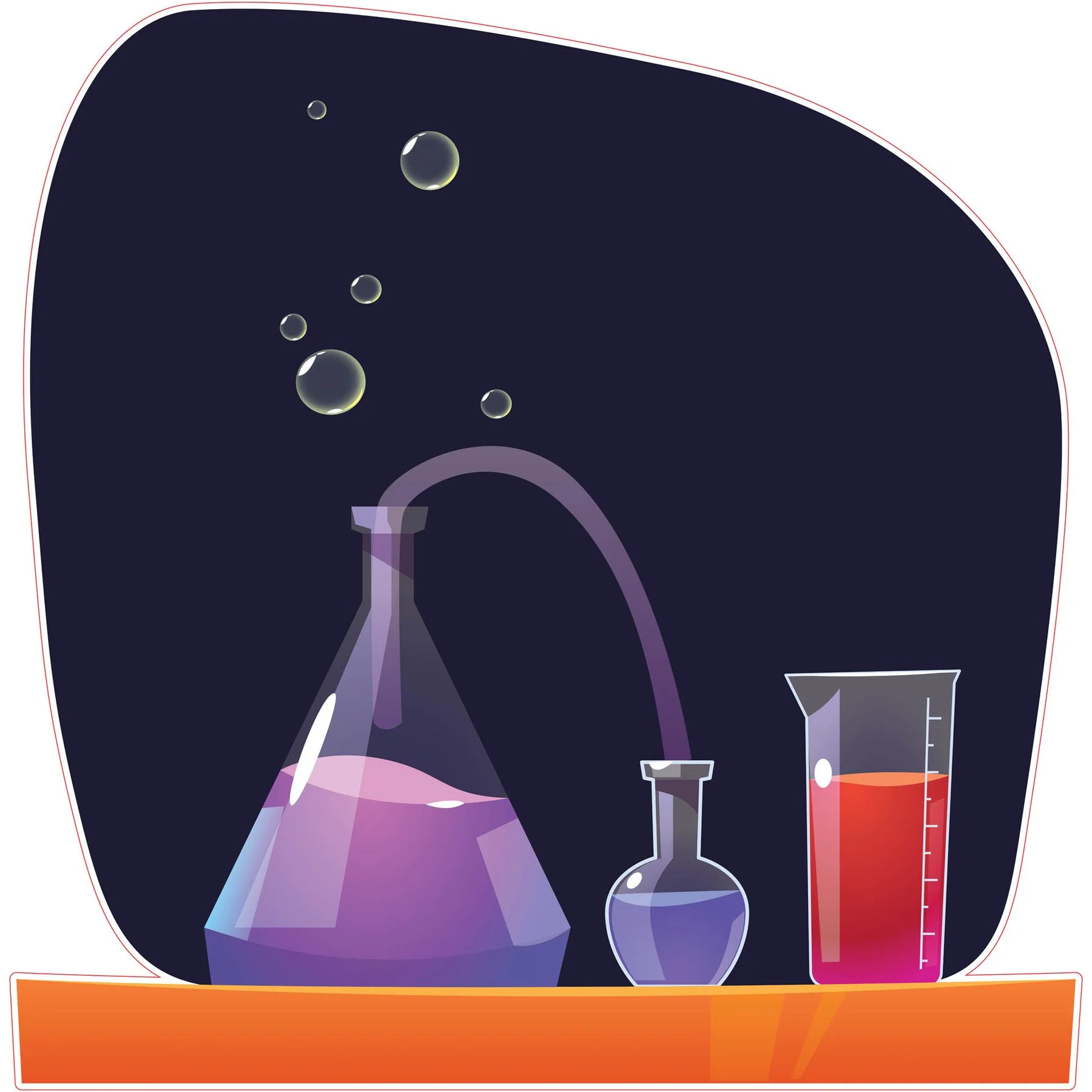 STEM Sticker, Natural sciences - Chemistry, set H9, 150 cm, sticker 8