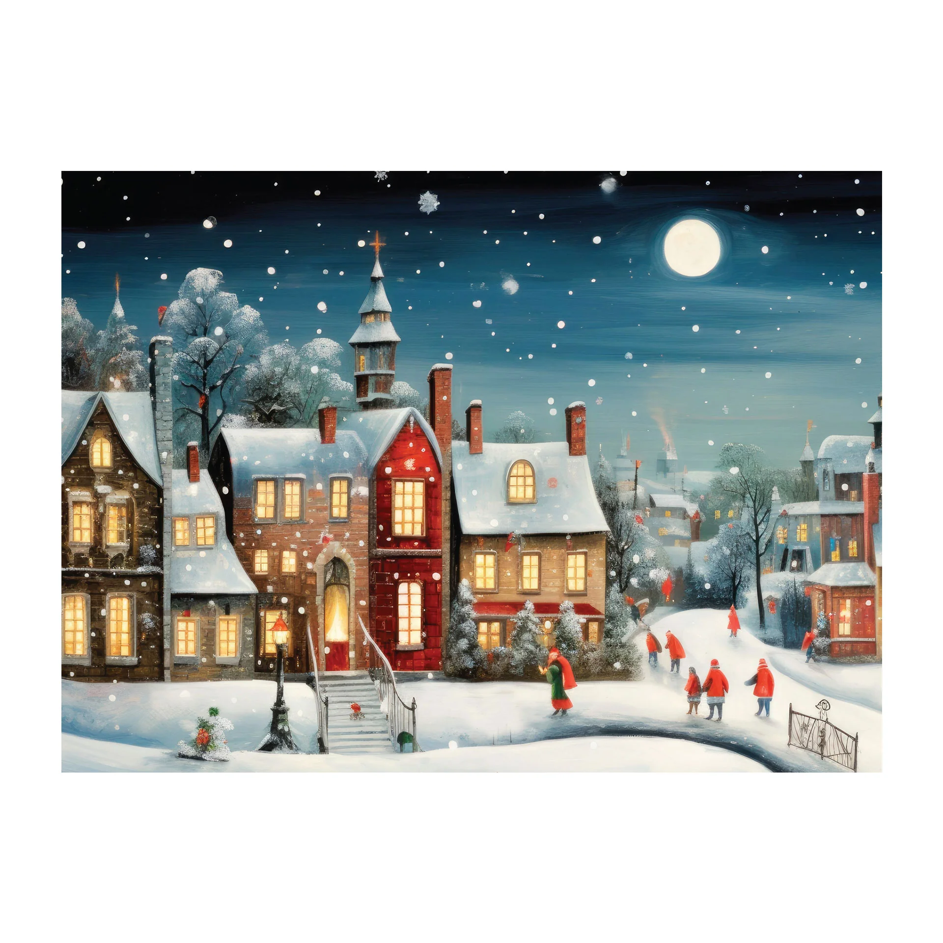CARD DESIGN CHRISTMAS 1 11/15CM WITH ENVELOPE 4+0
