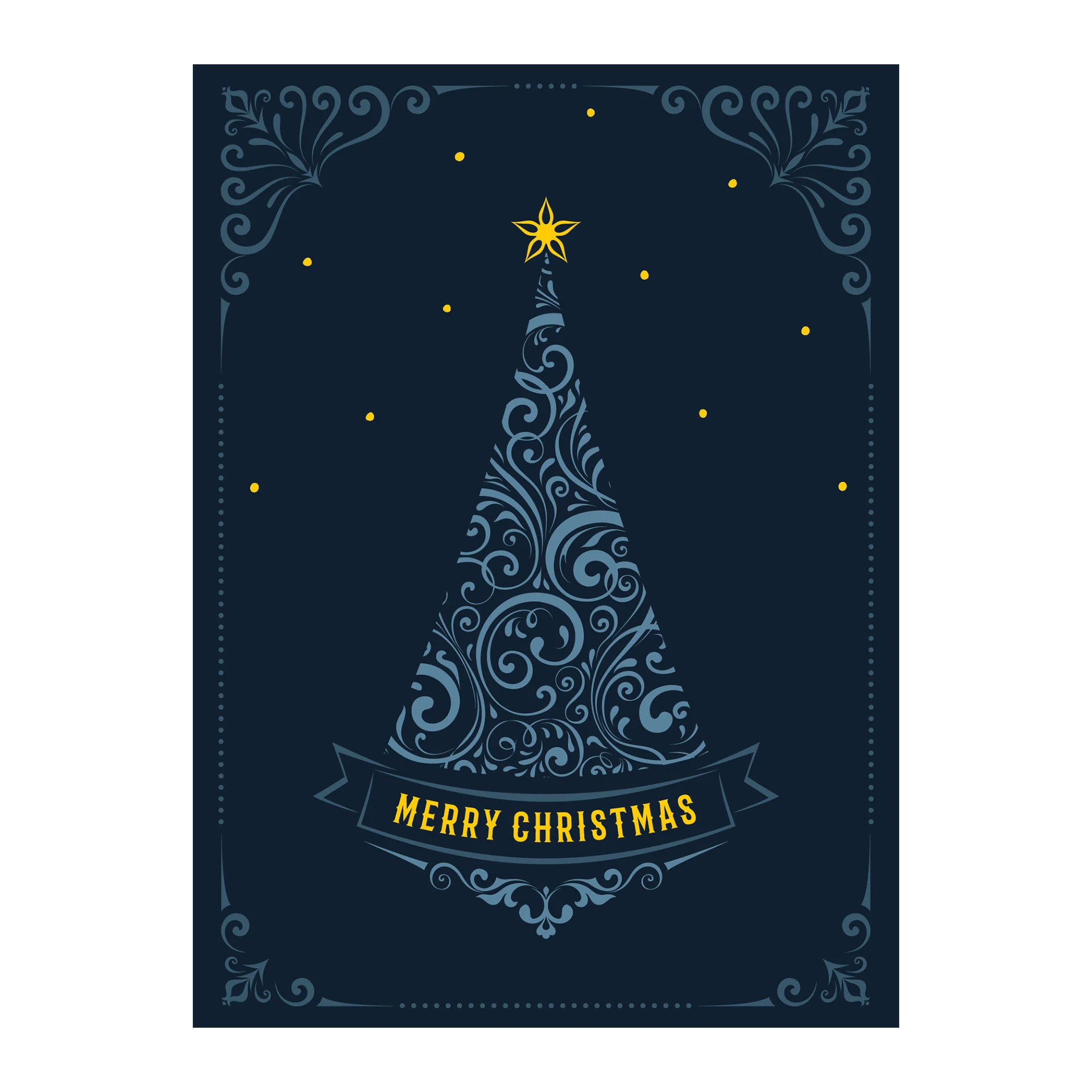 CARD DESIGN CHRISTMAS 5 11/15CM WITH ENVELOPE 4+0