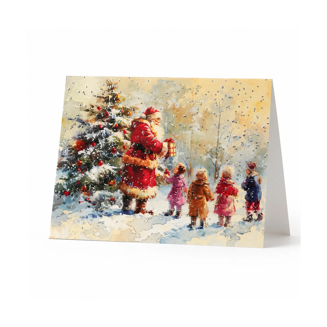 CARD DESIGN CHRISTMAS 2 WITH VARNISH 11/15CM WITH ENVELOPE 4+0