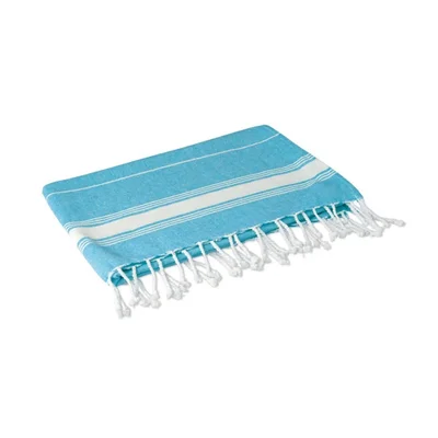 More Than Gifts Beach towel Malibu, cotton, 170 x 90 cm, light blue