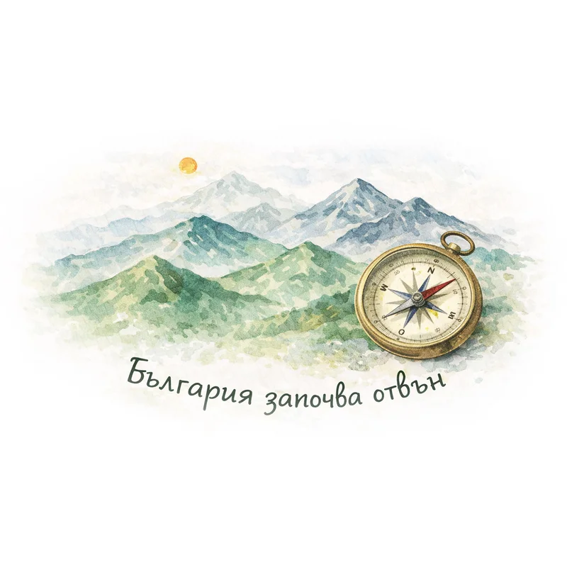Gift&Go Канче с дръжка Bulgaria - България започва отвън, емайлирано, бяло, 360 ml
