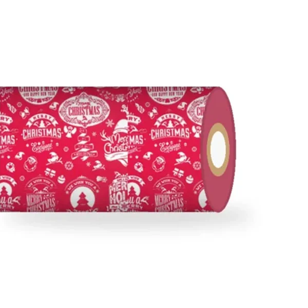 Colibri Christmas Wrapping Film, roll, width 300 mm, length 30 m, red
