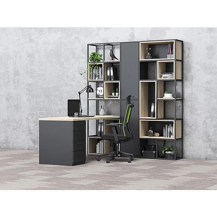 RFG Desk Boxi, with supporting container, 200 x 67.8 x 74 cm, assembled sample