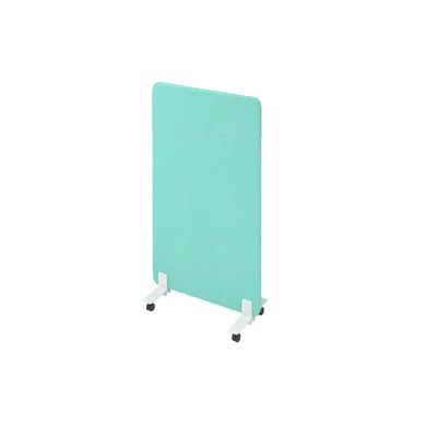 Acoustic divider Narbutas Free Standing, 800 x 36 x 1400 mm, fabric Velito Presto light mint, chipboard 16 mm