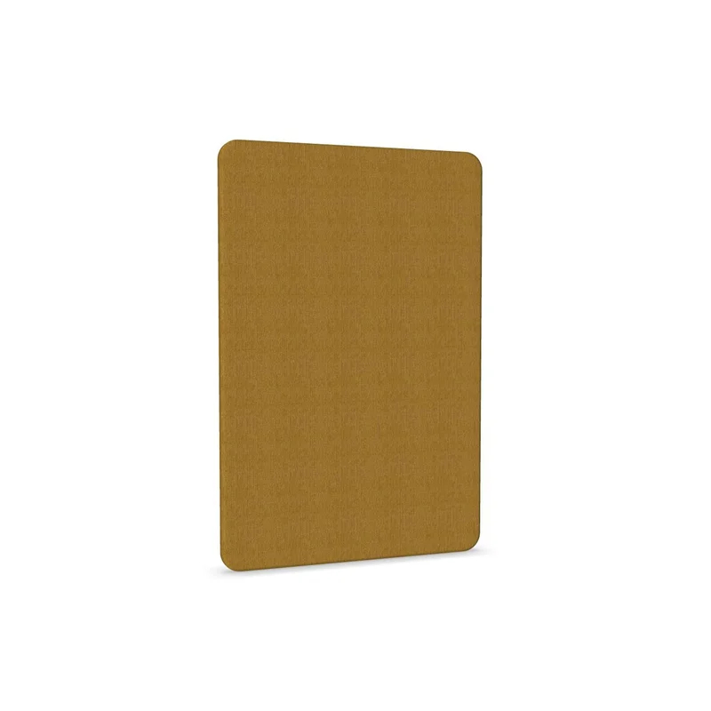 Acoustic panel Narbutas, free-standing, 800 x 36 x 1200 mm, chipboard 16 mm, mustard