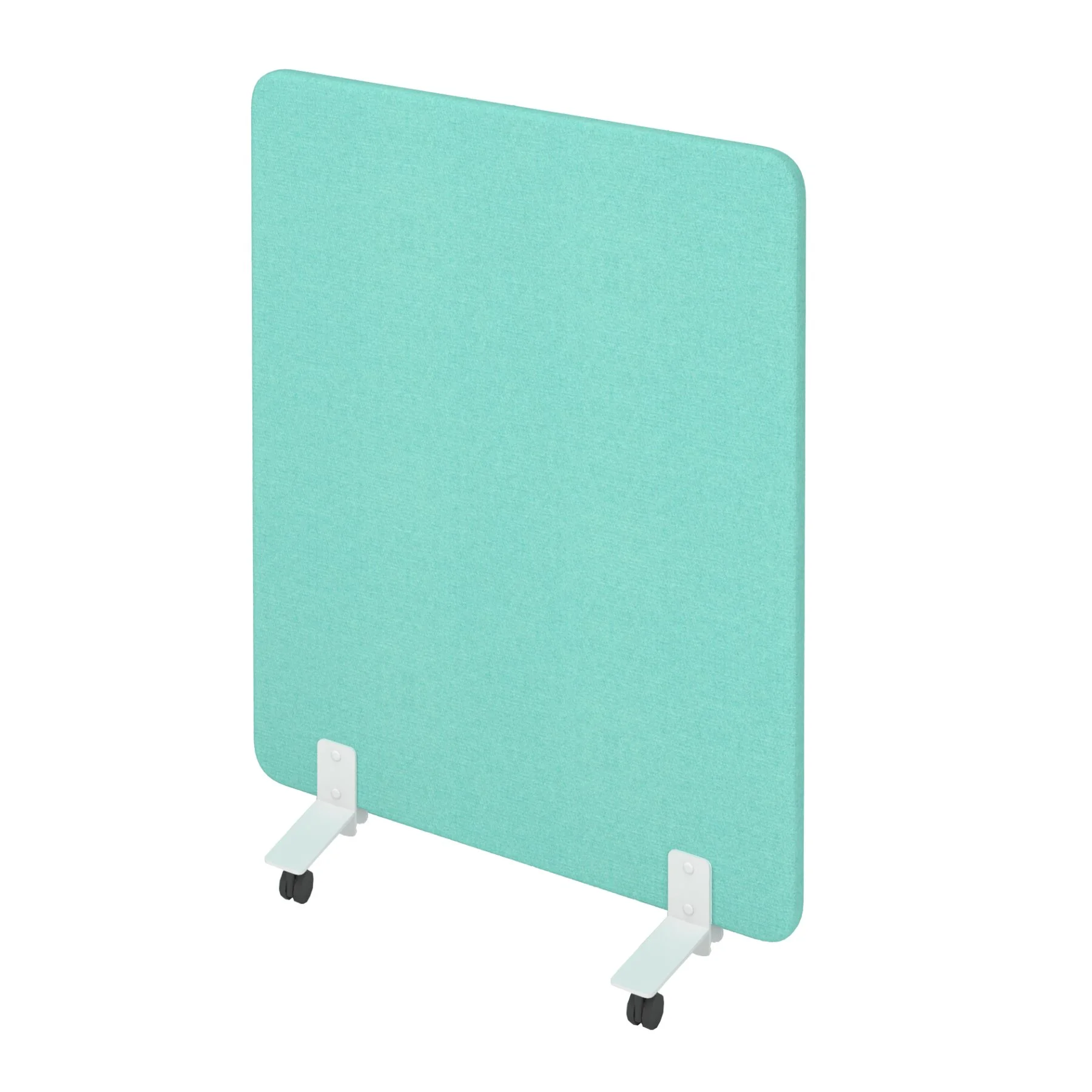Acoustic divider Narbutas Free Standing, 1000 x 36 x 1200 mm, fabric Velito Presto light mint, chipboard 16 mm