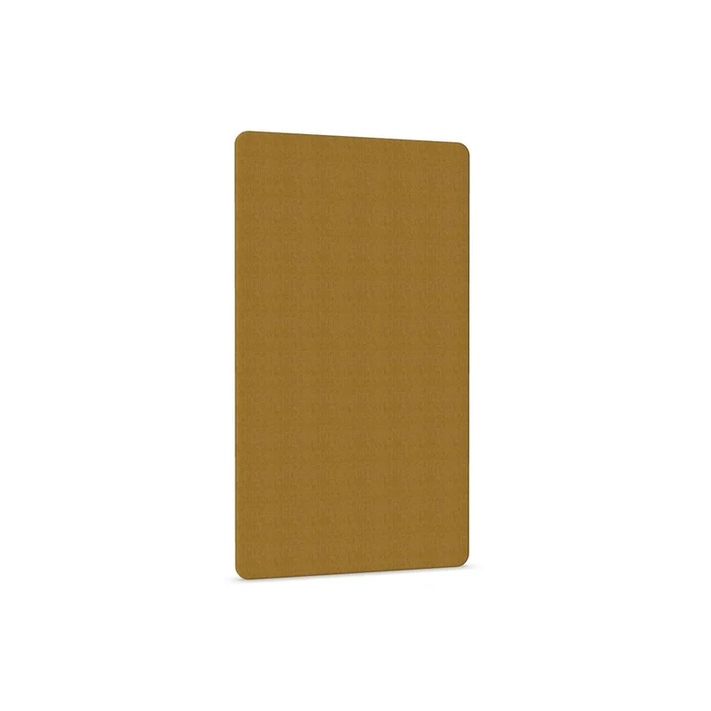 Acoustic panel Narbutas, free-standing, 1000 x 36 x 1800 mm, chipboard 16 mm, mustard