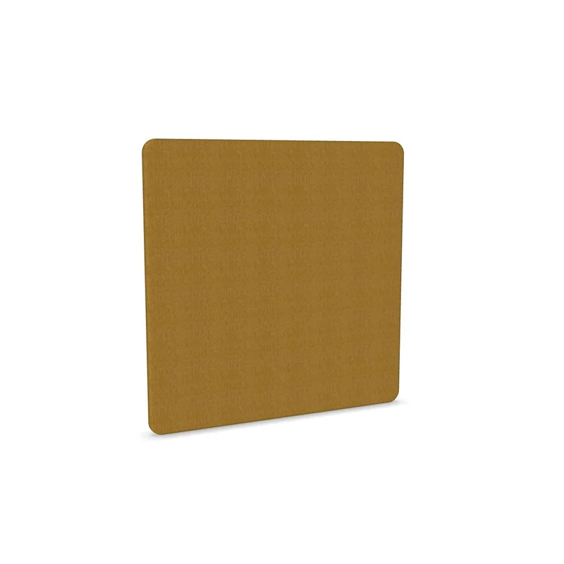 Acoustic panel Narbutas, free-standing, 1200 x 36 x 1200 mm, chipboard 16 mm, mustard