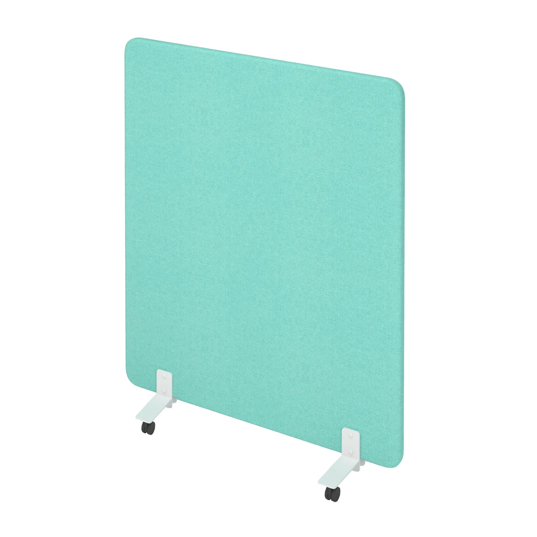 Acoustic divider Narbutas Free Standing, 1200 x 36 x 1400 mm, fabric Velito Presto light mint, chipboard 16 mm