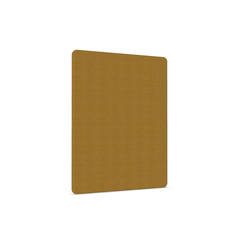 Acoustic panel Narbutas, free-standing, 1200 x 36 x 1600 mm, chipboard 16 mm, mustard