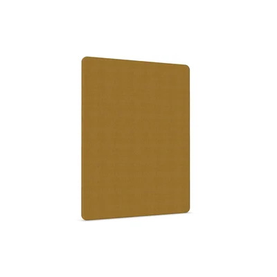 Acoustic panel Narbutas, free-standing, 1200 x 36 x 1600 mm, chipboard 16 mm, mustard