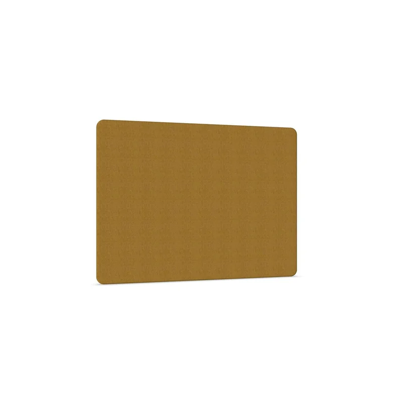 Acoustic panel Narbutas, free-standing, 1600 x 36 x 1200 mm, chipboard 16 mm, mustard